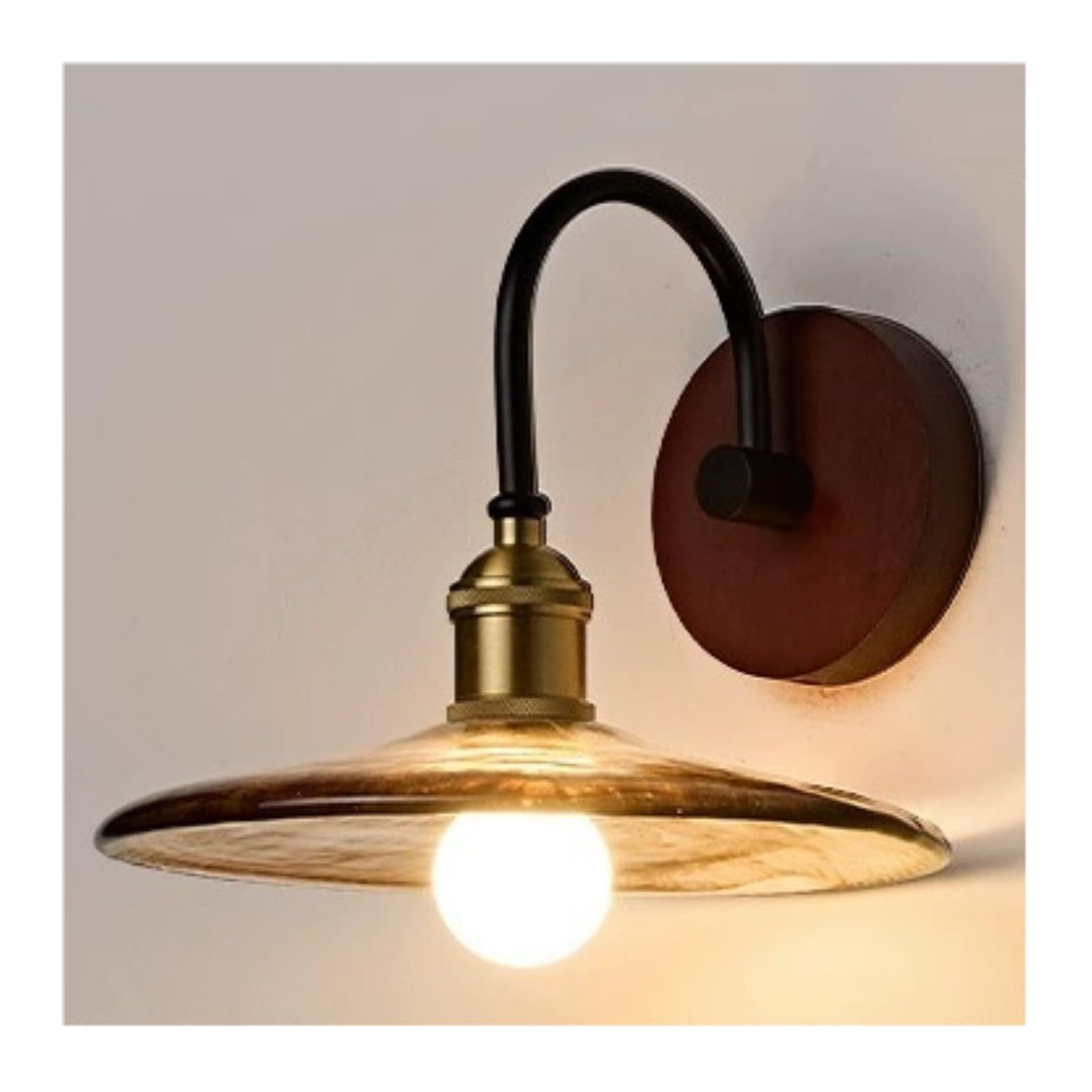 FEITENGDA Single Head Three Tone Wall Sconce Vintage Wall Light