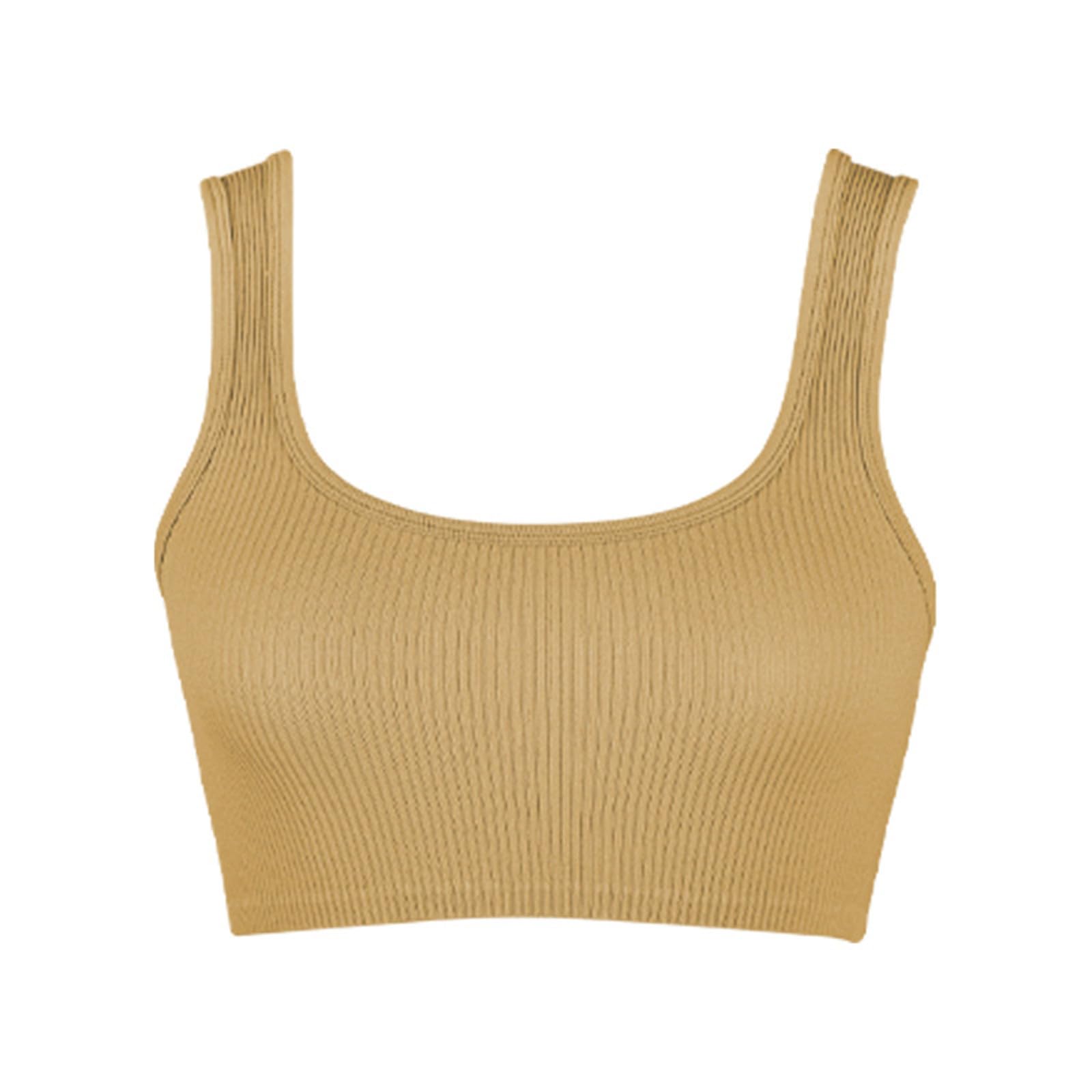 Going Out Tops for Women Sports Bra Camis Racerback Longline Wirefree Y2K Teen Girls Crop Top Gym Activewear