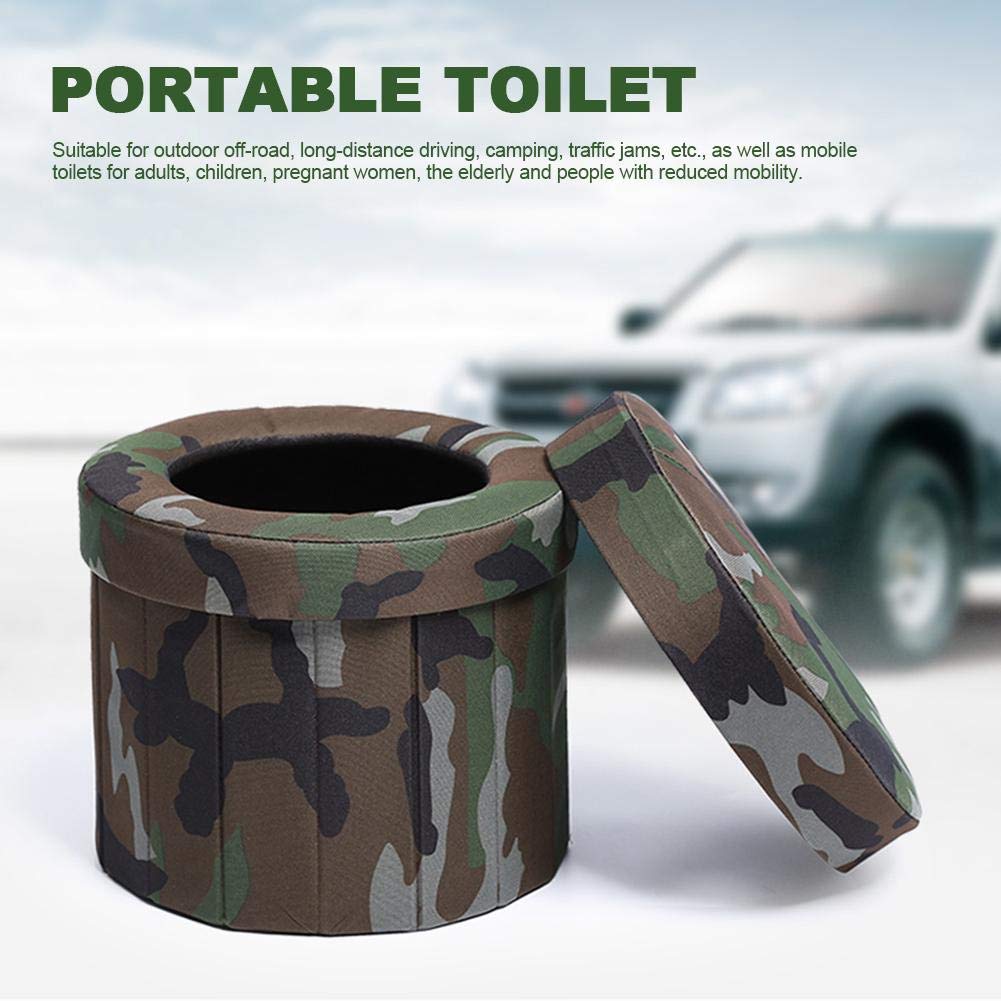 Toilettes d'urgence portables pliables pour voiture, convient pour les urgences en plein air, le camping et le sommeil, les voyages en voiture