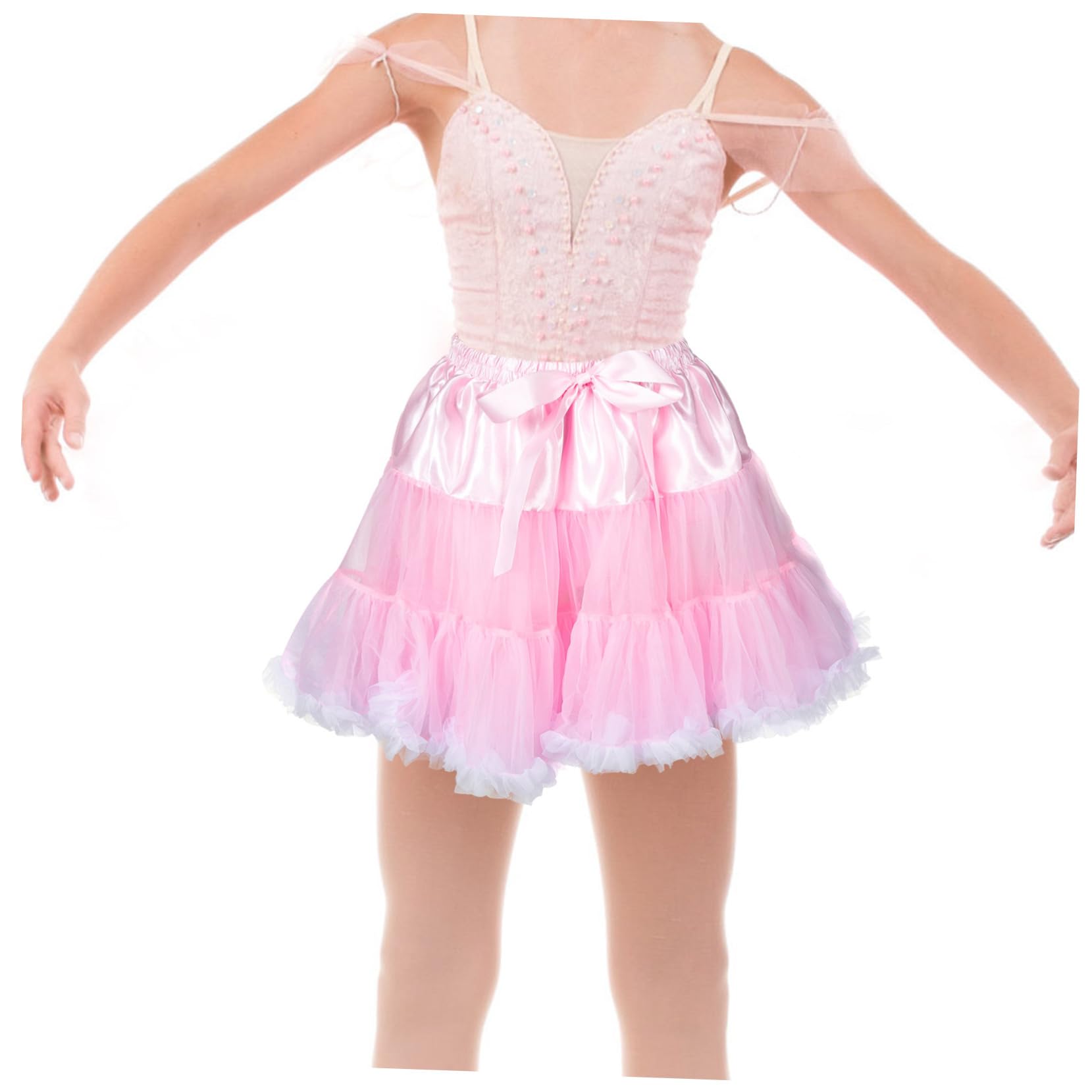 2 Pz gonna di tulle per bambini gonne a ruota gonna a campana skort da principessa rosa per ragazze tutù rosa gonne di tulle costume da bambino adulto le nuvole poliestere
