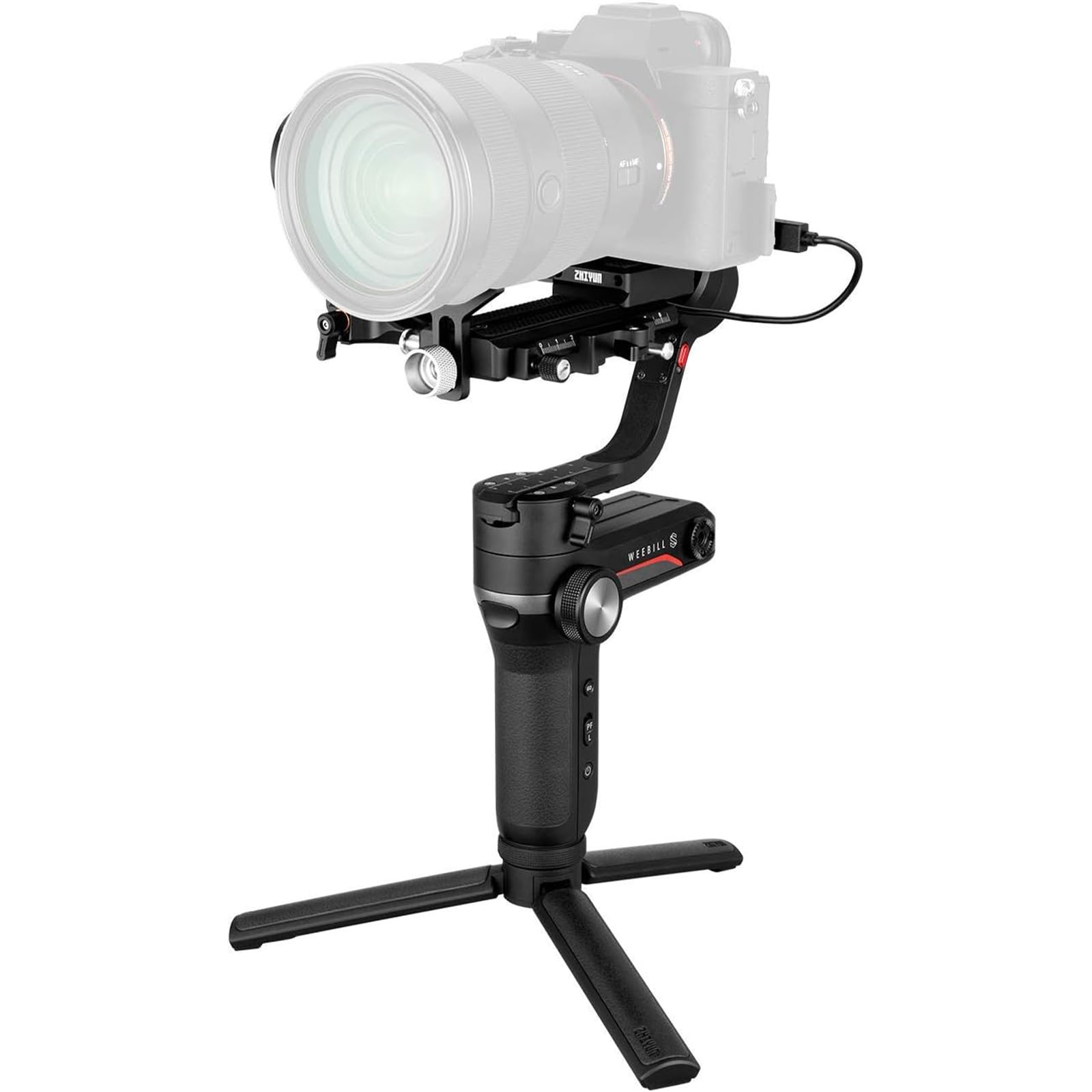 ZHIYUN Weebill S - Stabilizzatore per fotocamera, 3 assi Gimbal per fotocamera DSLR e mirrorless, design leggero, stabilità dinamica, disponibile per Canon/Sony/Panasonic/Nikon/Fujifilm