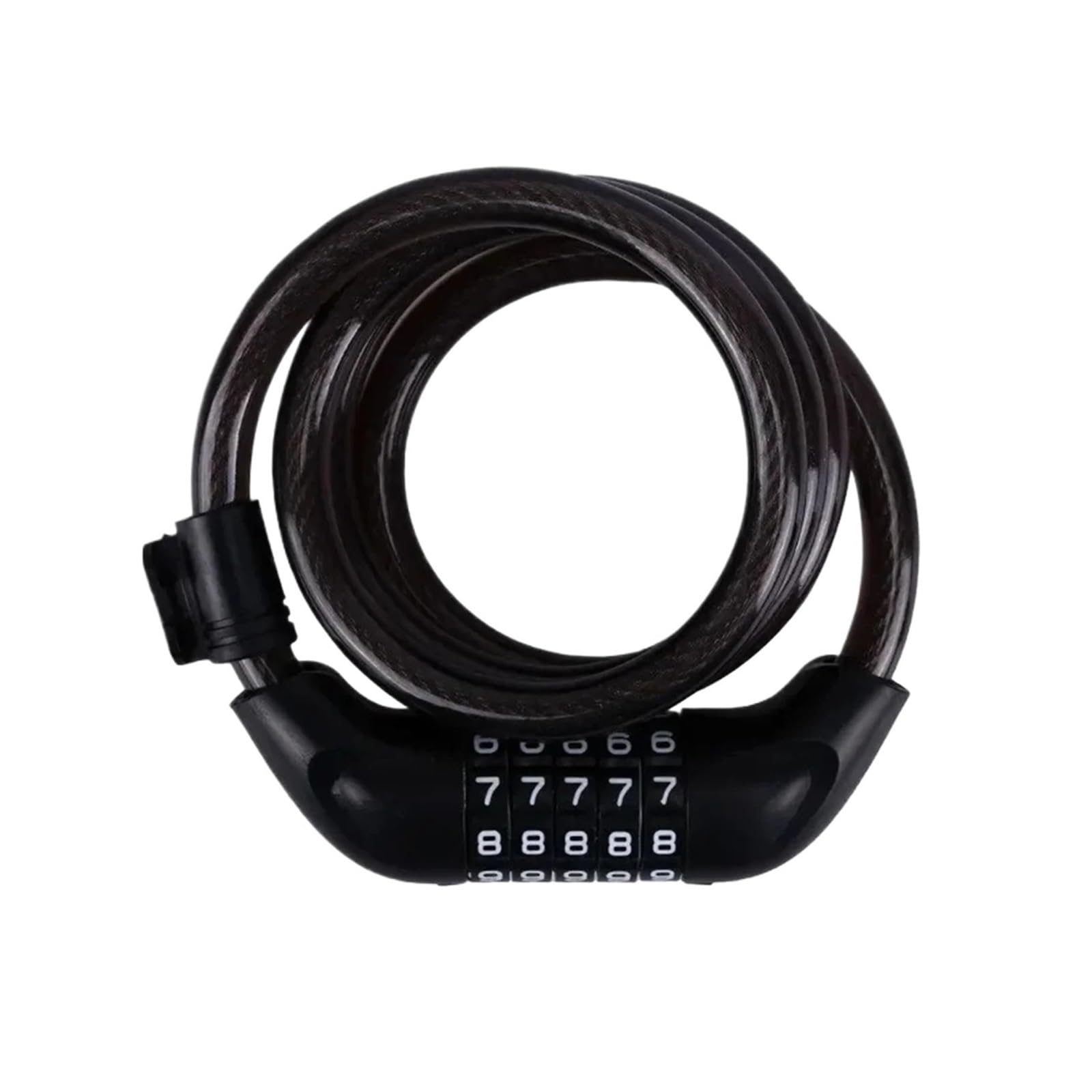 Portable Universal Bicycle Lock Mountain Bike 5 Digit Password Lock Anti-Theft Security Steel Chain Motorcycle Password Lock