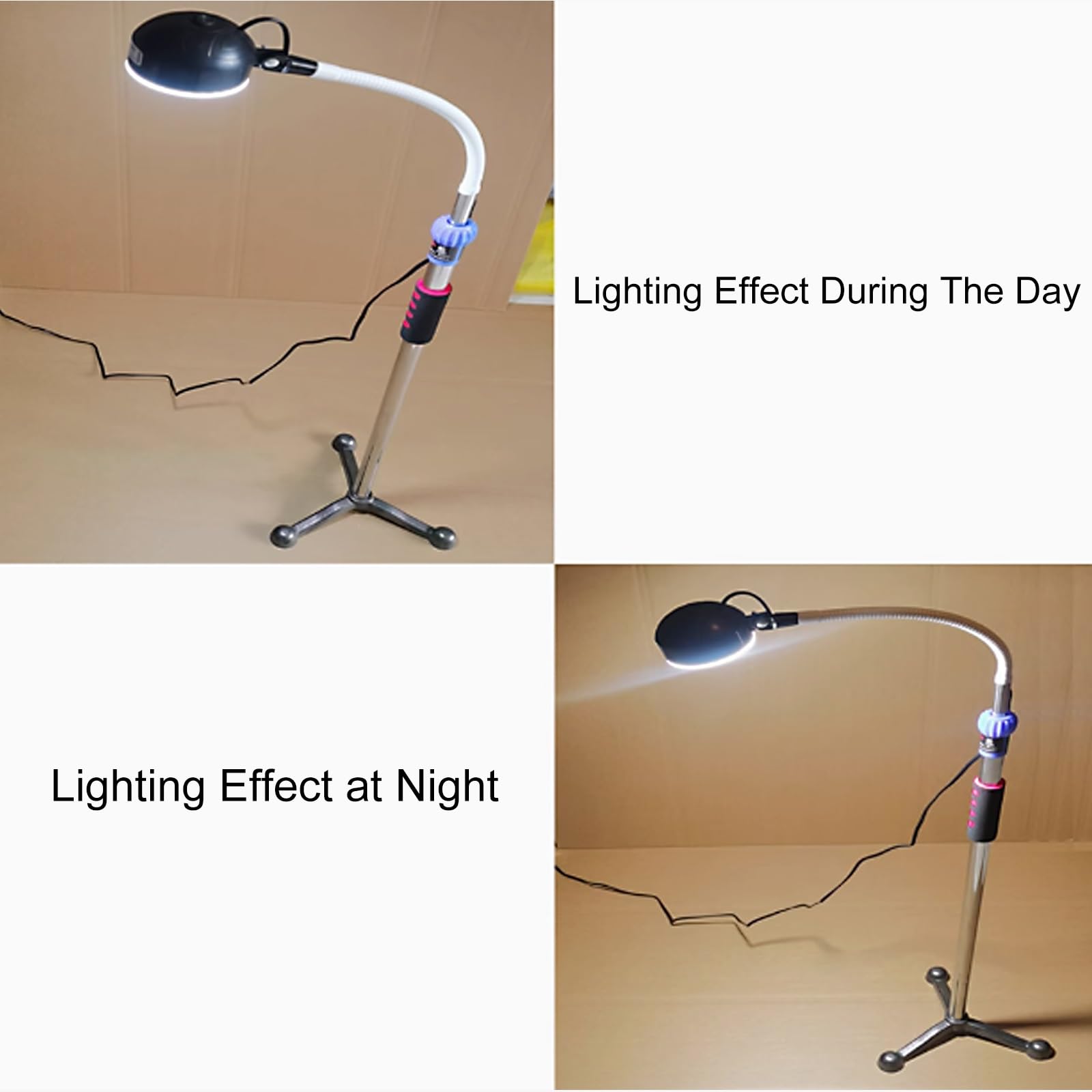 Lampada da Visita Chirurgica Medica con Supporto da Pavimento, Luce di Ispezione ad Alta Luminosità, Testa della Lampada Girevole A 360° per Ginecologia, Odontoiatria