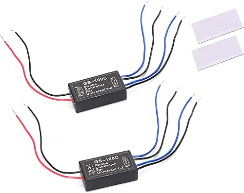 Miniatura 8 de GLOFE Luz de freno, controlador estroboscópico, módulo intermitente, módulo de flash LED para automóviles, motocicletas, autos, camiones, luces de