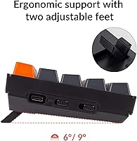 Vista 8 de Keychron K14 70% diseño 72 teclas Bluetooth inalámbricoUSB teclado mecánico para juegos para Mac con Gateron G Pro interruptor