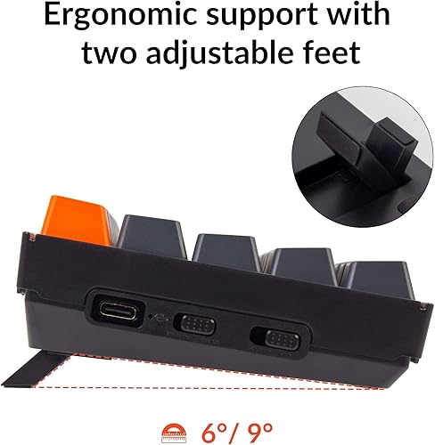 Miniatura 8 de Keychron K14 70% diseño 72 teclas Bluetooth inalámbricoUSB teclado mecánico para juegos para Mac con Gateron G Pro interruptor