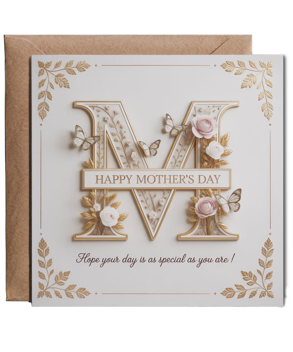 Happy Mother's Day fake 3D effect, hope your day is as special as you are Personalised Card. 15cm x 15cm with envelope for him for her Funny Cards for Men and Women Blank inside option
