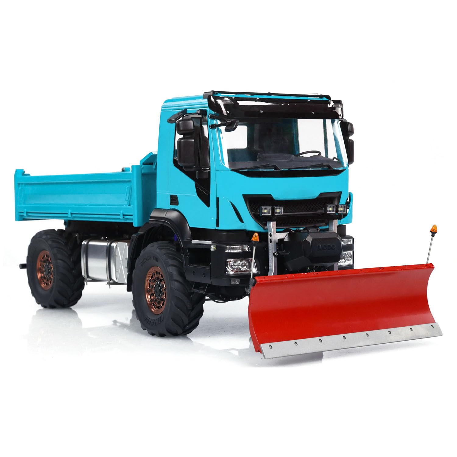 TOUCAN RC HOBBY 1:14 Camion benne hydraulique RC 4 x 4 en métal radiocommandée avec télécommande