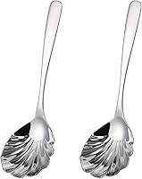 Vista 1 de Cuchara grande para servir, juego de cucharas de servir de 9 pulgadas, utensilios de servir de catering de acero inoxidable para fiestas, bufé