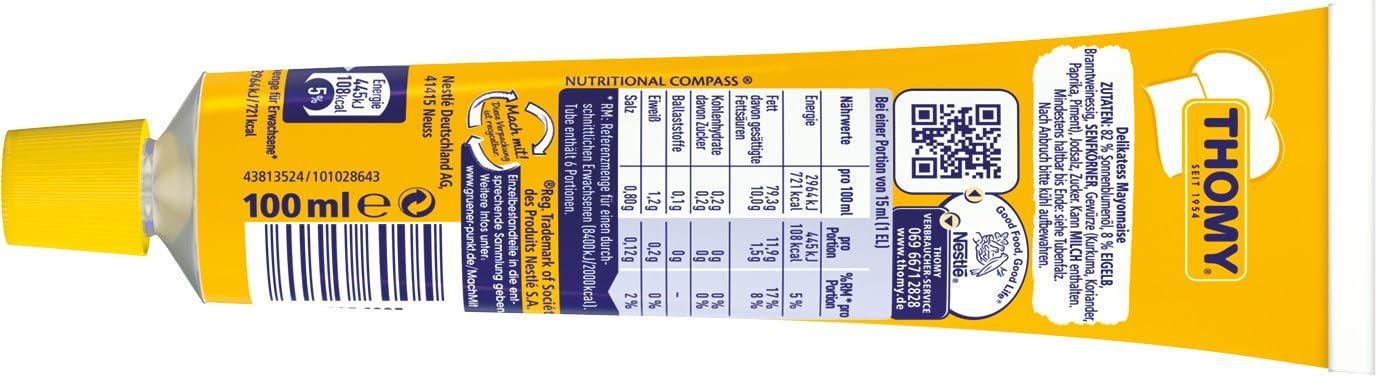 Delikatess Mayonnaise German Mayo - 3 x 100 ml - Thomy - Germany