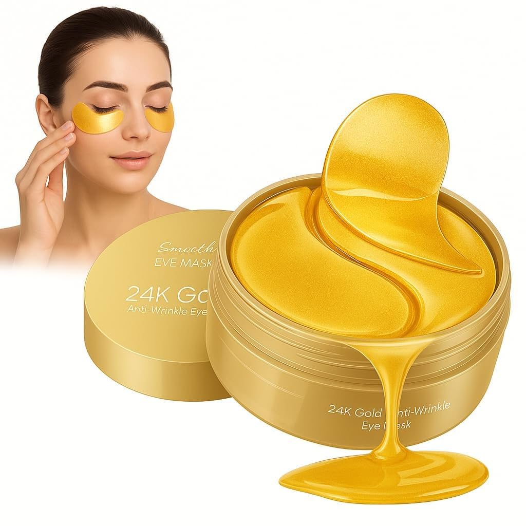 GONIPIMI 24K Gold Under Eye Patches – 60 PCS Eye Mask with Pure Gold, Collagen & Hyaluronic Acid – Anti-Aging, Dark Circles Remover, Puffiness Reducer & Wrinkle Repair for Youthful, Refreshed Eyes-picture-10