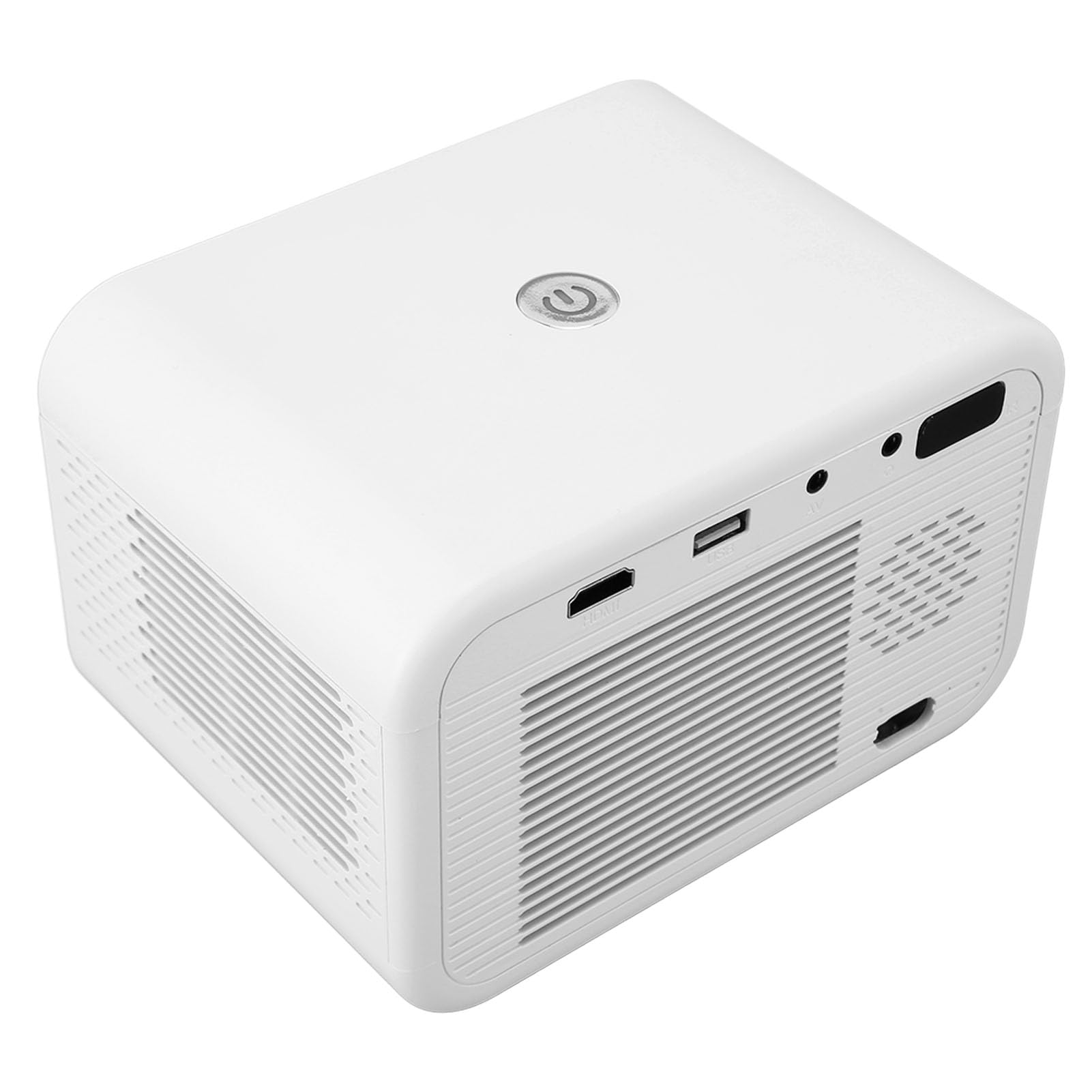 Mini projektor, projekcja 40-100 cali, korekcja trapezowa, lustrzane odbicie ekranu telefonu, rozmiar mini, połączenie BT, HD (wtyczka UE)