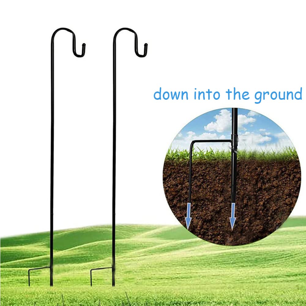 Ganci Per Pastore Da Giardino, Set Di 2 Ganci Per Luci Solari Esterno Casetta Uccellini Entrambi Lati Appendere Spirali Anti Zanzare Lanterne Ghirlande Lampadine Decorazioni Regolabile 140 241cm 66143994