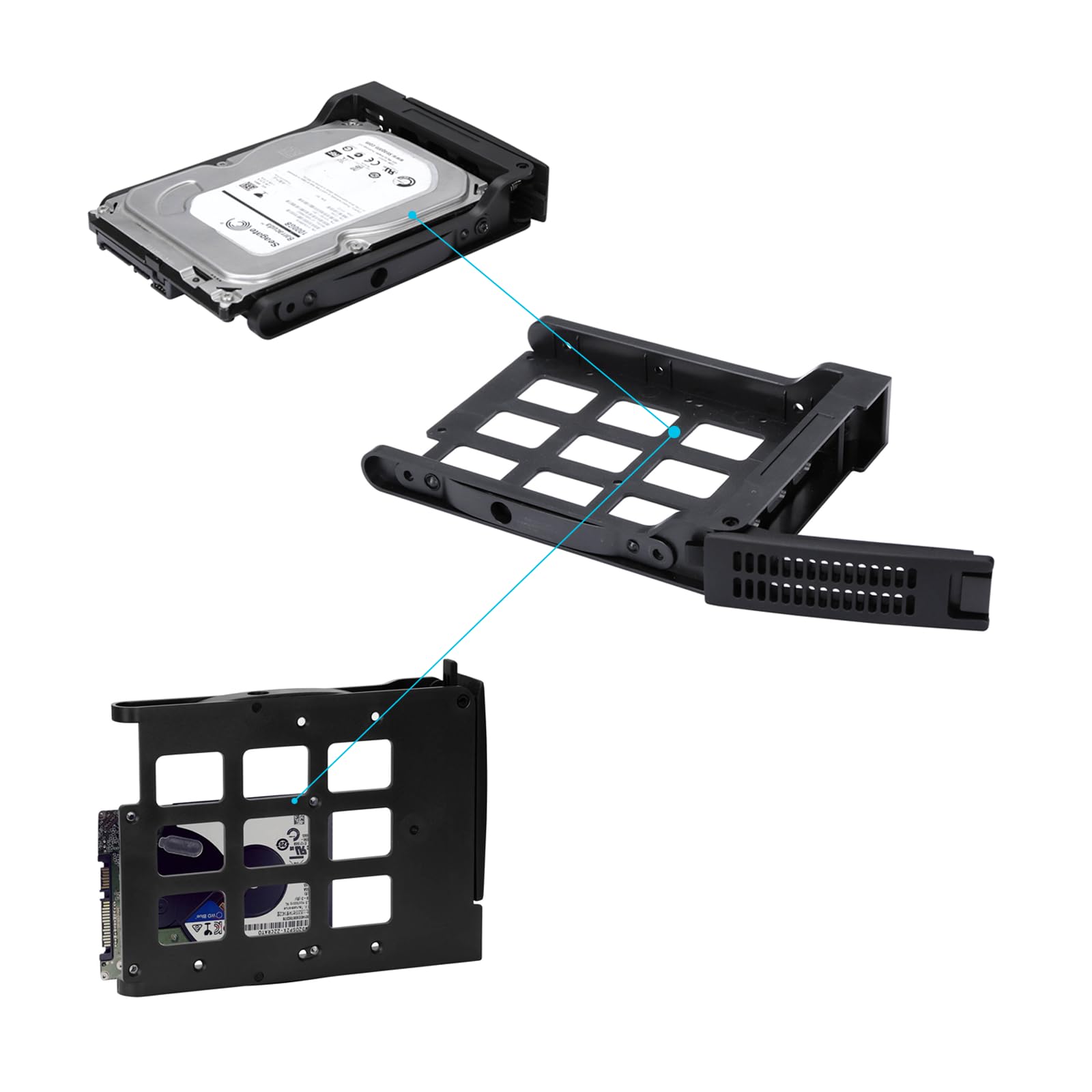 Rosewill 3 x 5.25-Inch to 4 x 3.5-Inch Hot-swap SATAIII/SAS Hard