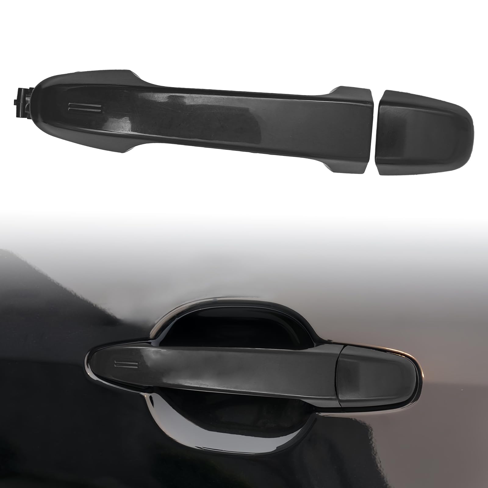 Exterior Door Handle For 2012-2017 Toyota Camry & Yaris - Driver Side Left Front, Primed, With Key Hole