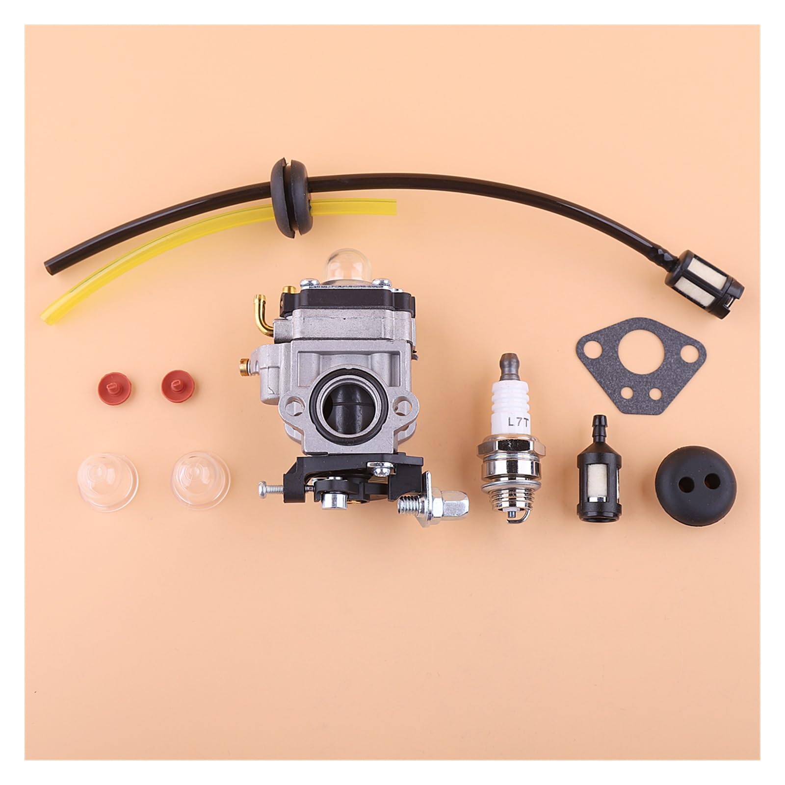 Carburatore Kit for 52cc 49cc 43cc Benzina Decespugliatore Con Guarnizione Tubo Candela Filtro Benzina Accessori Parti