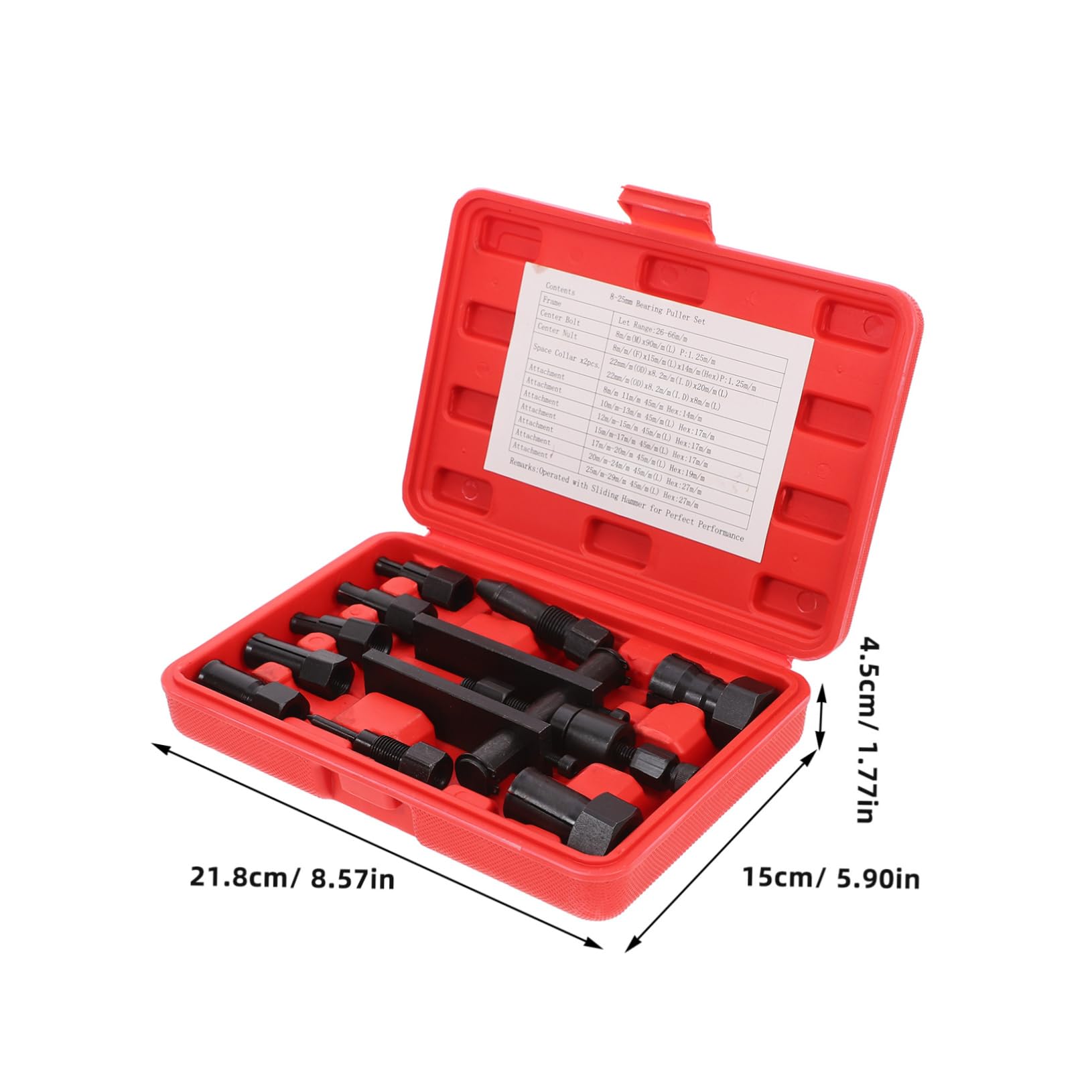 SOLUSTRE Bearing Removal Tool Motorcycle Two-jaw Puller Box 10pcs with Fine Craftsmanship