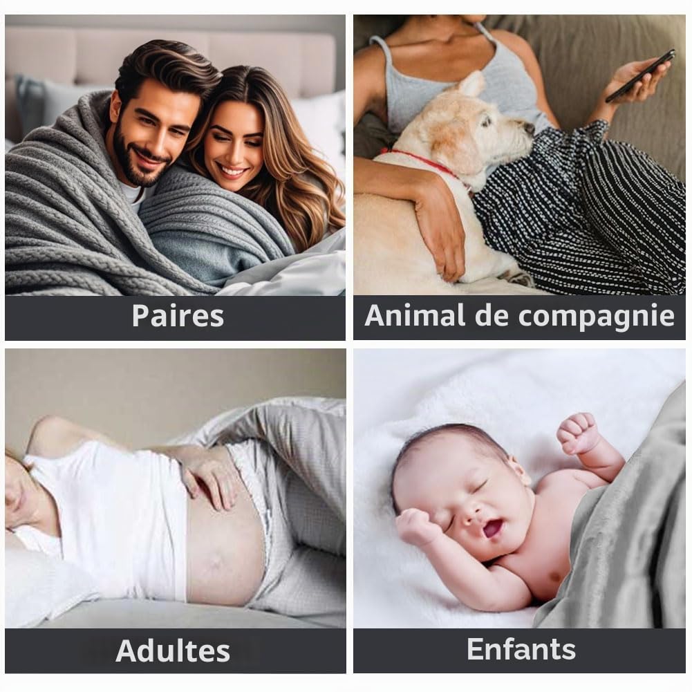 NSNLGSGC Couverture imperméable 229 x 218 cm, couverture d'amour pour couples, amoureux, adultes et enfants, couverture imperméable en flanelle Sherpa, liquide jusqu'à 1500 g, bleu marine