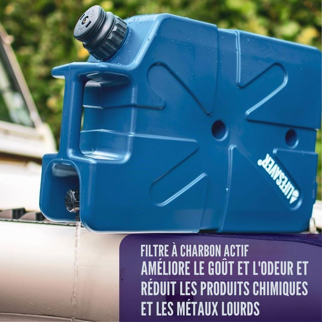LIFESAVER Jerry Can Activated Carbon Filters filtres à Charbon Actif pour jerrican-Noir Mixte, 5 Unité (Lot de 1)