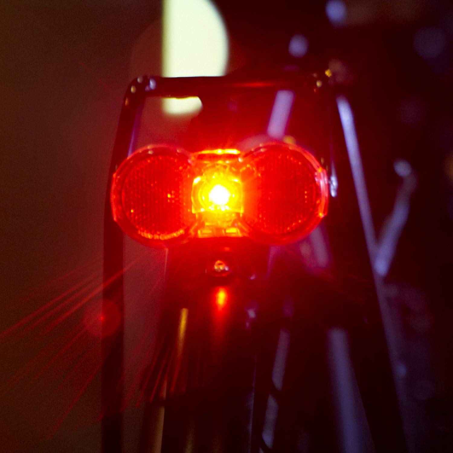 Busch & Müller - Luce posteriore a diodi a batteria, colore: Nero