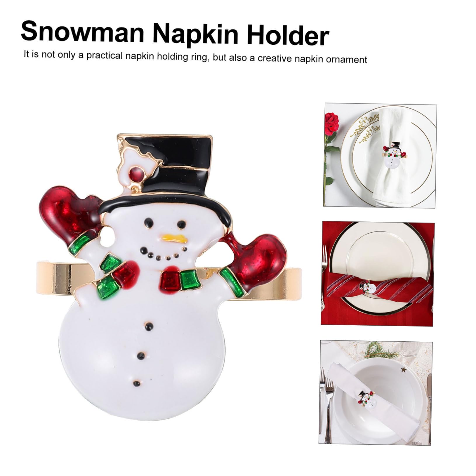TOPBATHY 12stücke Weihnachts Serviettenringe Dekorative Tischaccessoires Für Festlichkeiten Einzigartiges Design Für Familienfeiern Und