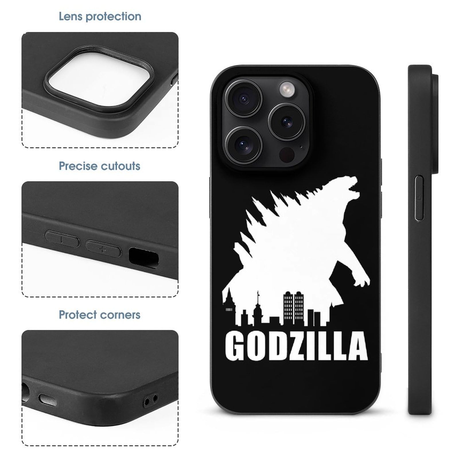 Amazon.co.jp: iPhone 15 Pro ケース ゴジラ 怪獣王 iphone 15 ケース 