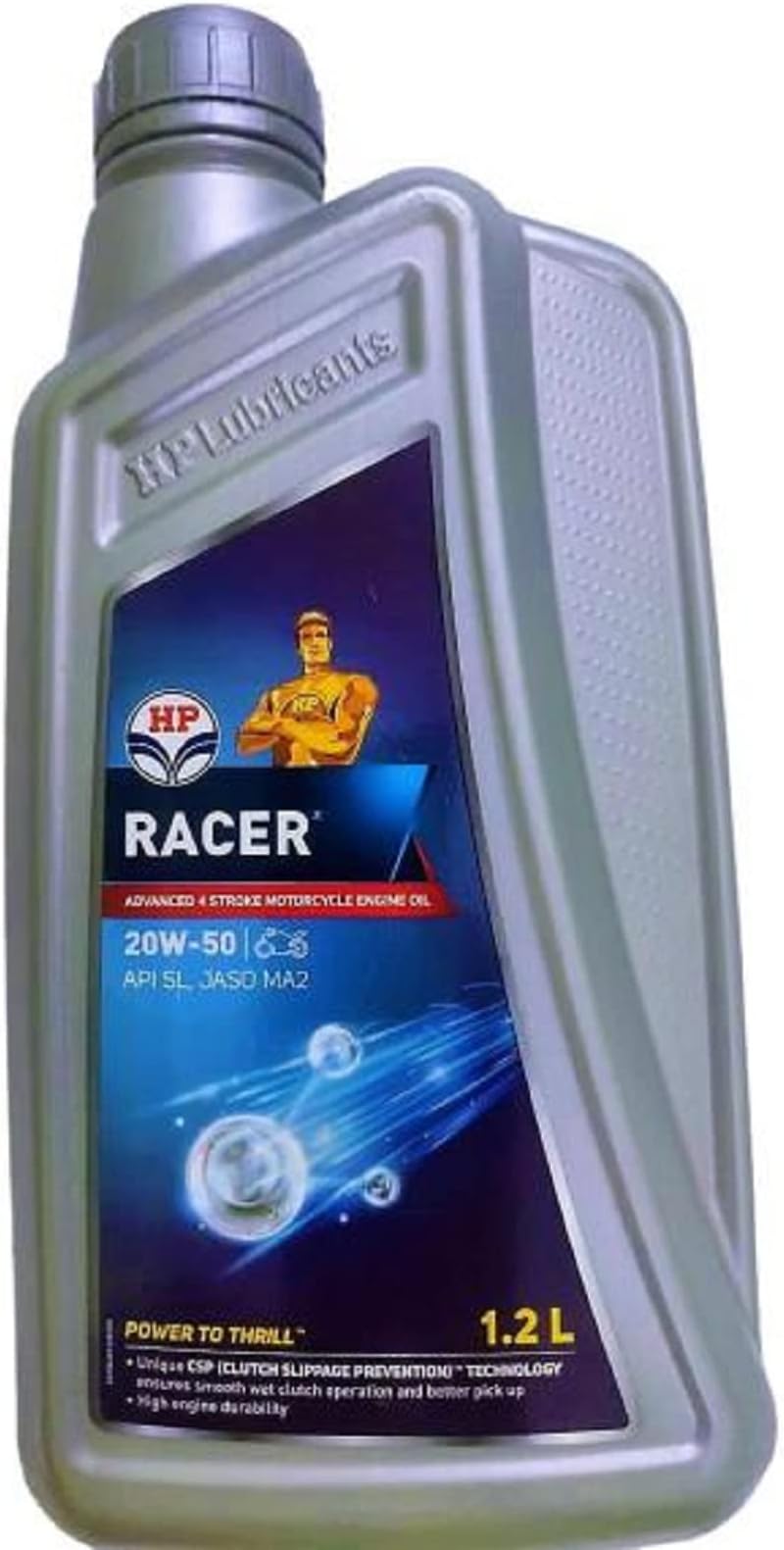 HP Lubricants RACER4 20W 50 API SL, JASO MA2 HC Engine Oil 1.2L for