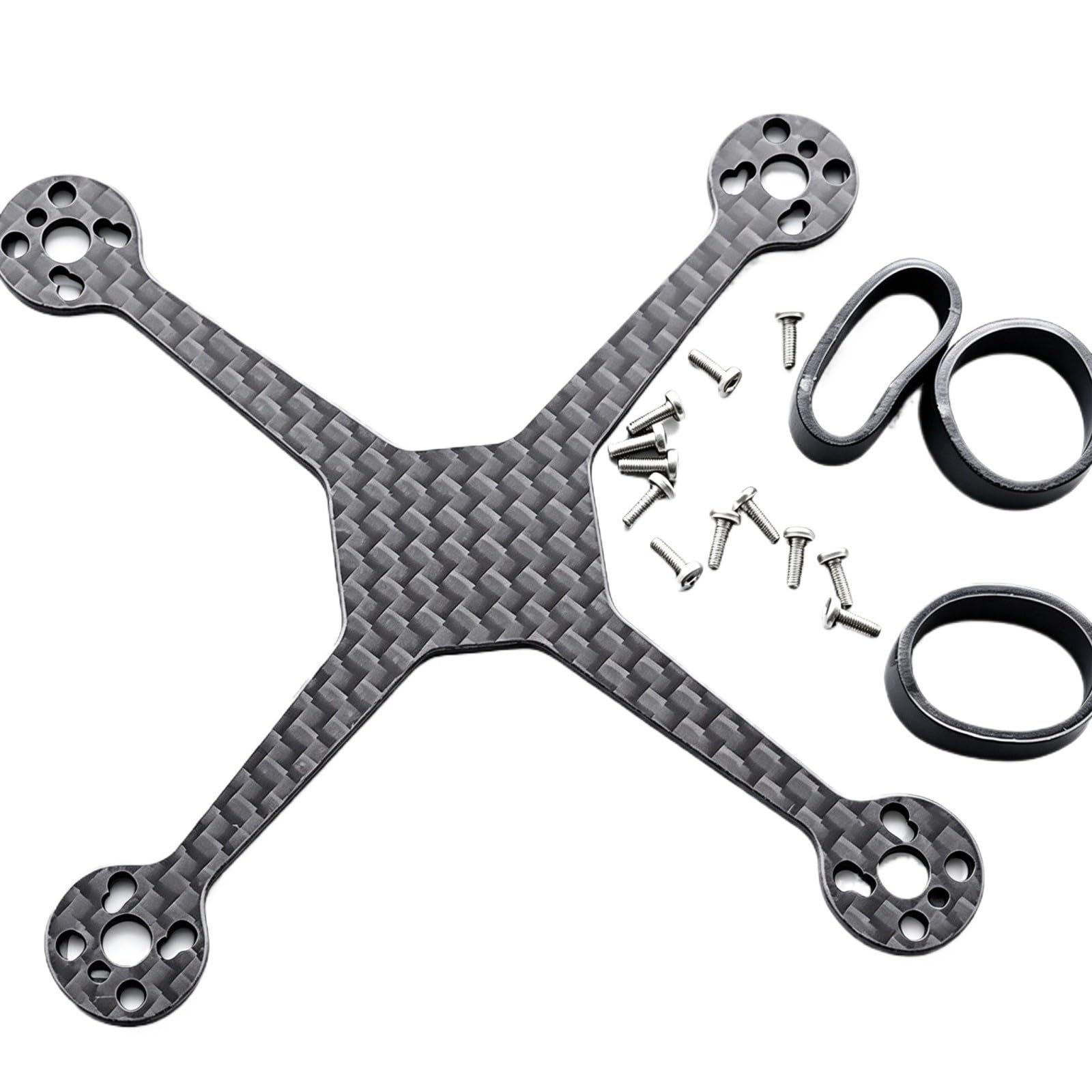 Compatibile con Mobula8 85 Piastra carbone rinforzata 1mm drone FPV
