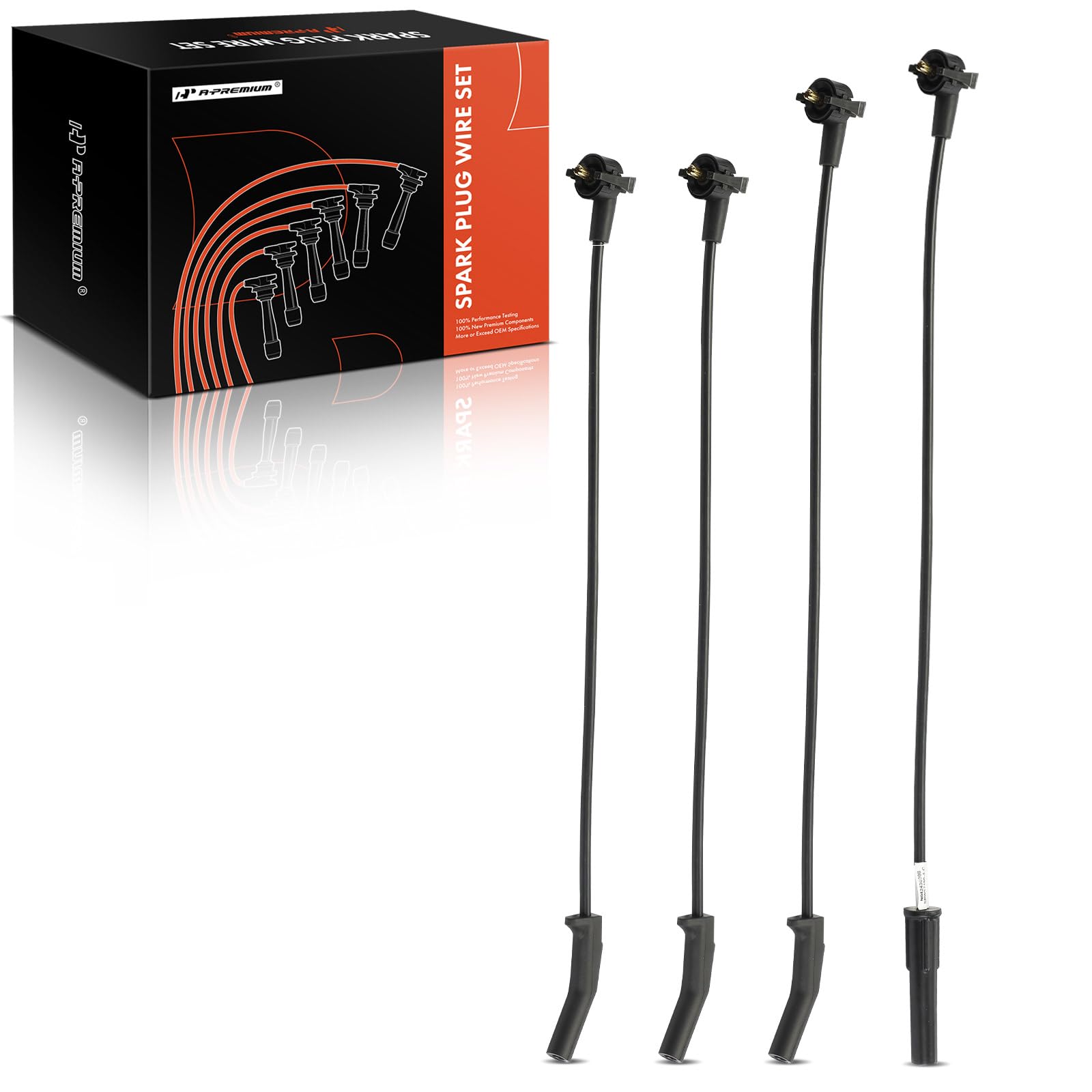 A-Premium 4PCS Spark Plug Wire Set Compatible with Ford Escort 1997-2002, SOHC 2.0L, Replace# F7PZ12259AA