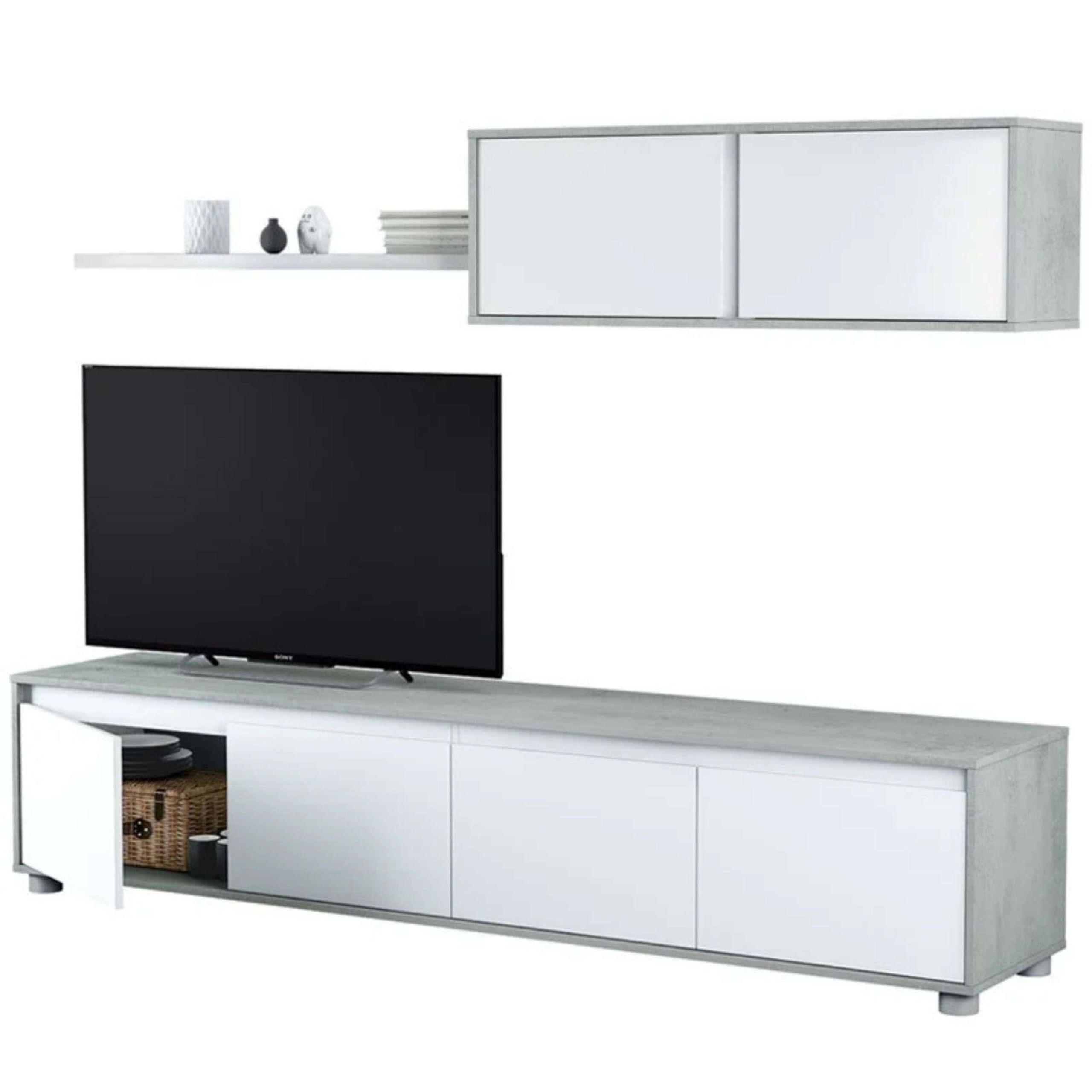 Miroytengo Pack Muebles Salón Comedor Plutón III (Mueble Modular+Mesa Centro+Mesa Comedor+aparador)