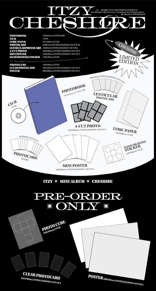 Amazon.co.jp: ITZY CHESHIRE 6th Mini Album Limited Version CD+1p