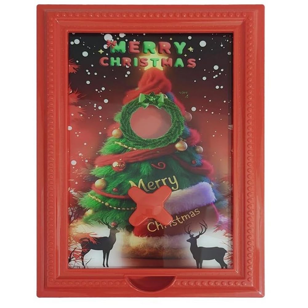 UDSKNV[KSL Photo Frame for Vending Bean Cereal Frame Candy Dispenser Christmas Organizer Christmas Candy Box Home Decor