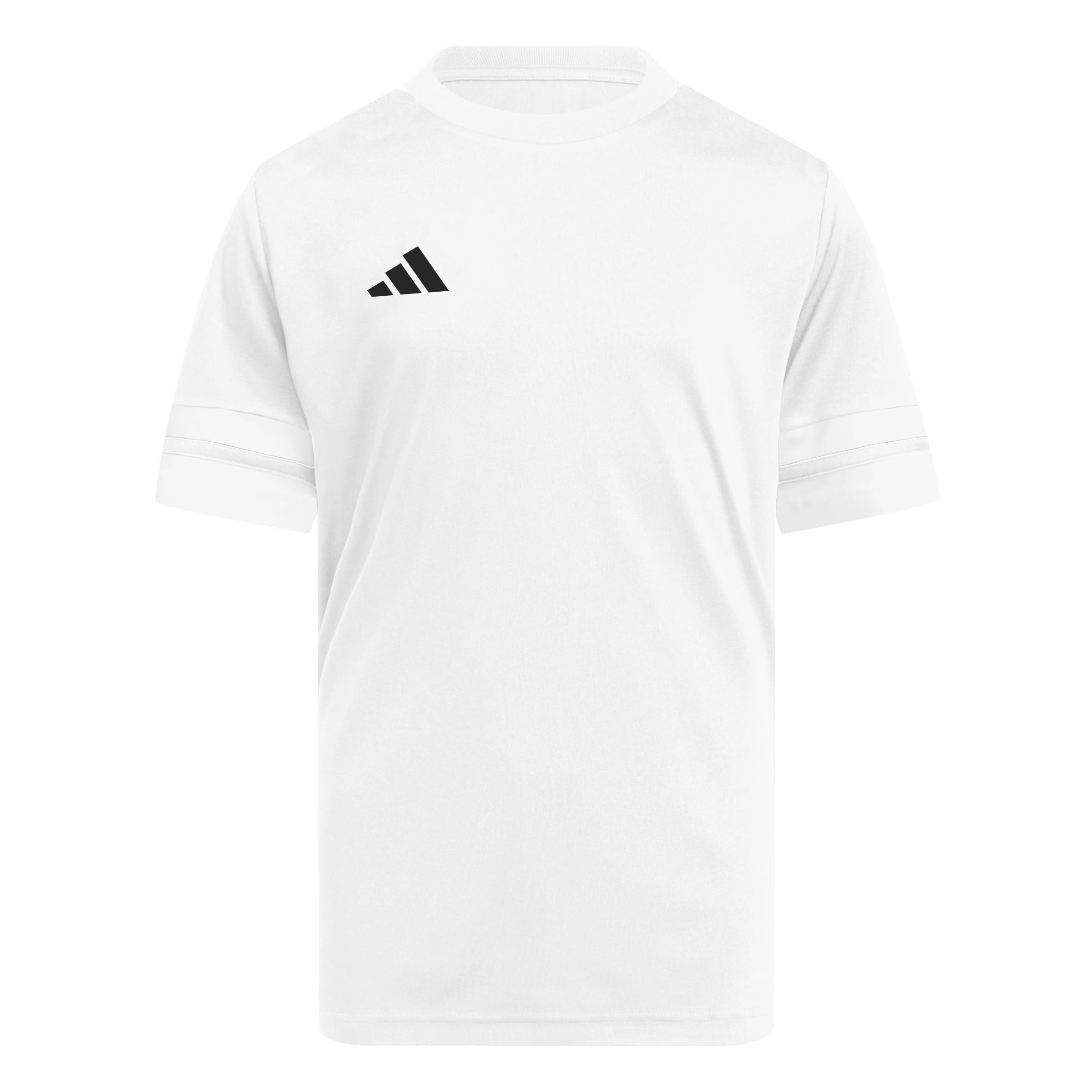 adidas Unisex Kids Squadra25 Jersey Short Sleeve Kids Shirt, White/White/Black, 5-6 Years