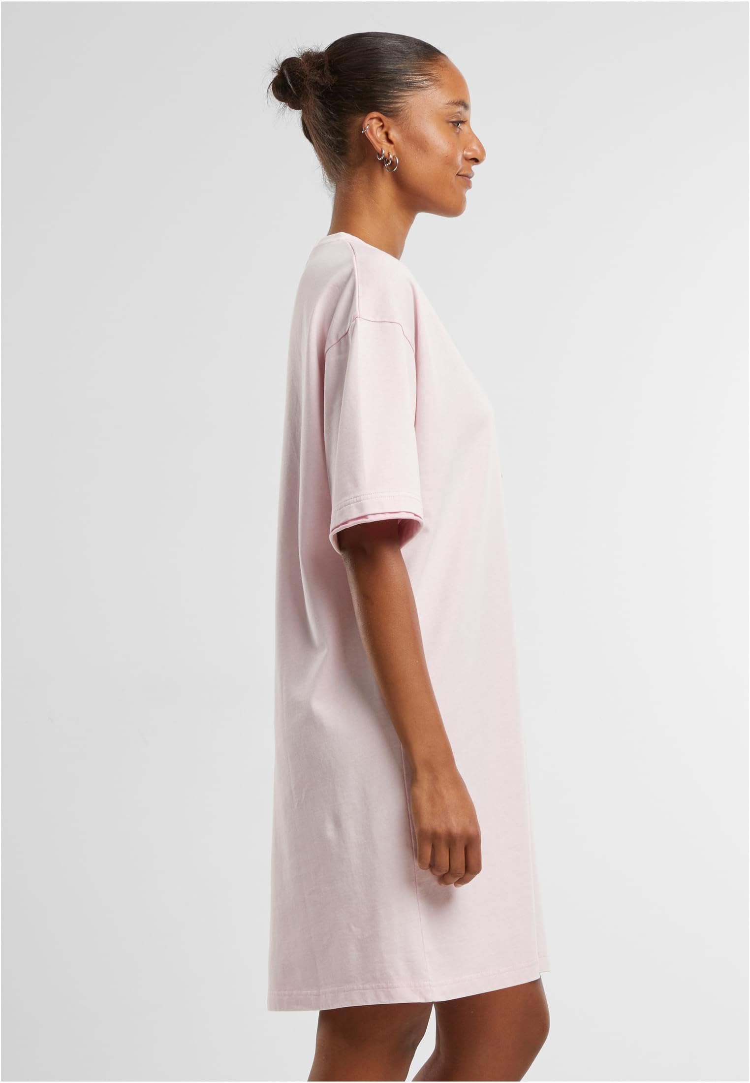 Urban Classics Damen Kleid Ladies Washed Jersey T-Shirt Dress, Damen-T-Shirt-Kleid aus gewaschenem Jersey, lockere Passform, Größen XS - 5XL