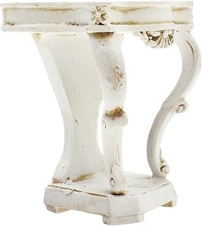 1:12 1/12 Dollhouse End Table Rococo Style Realistics Bedside Desk Furnishing Mini Furniture for Kids Living Room Bedroom Dining Room Gifts Cabinet