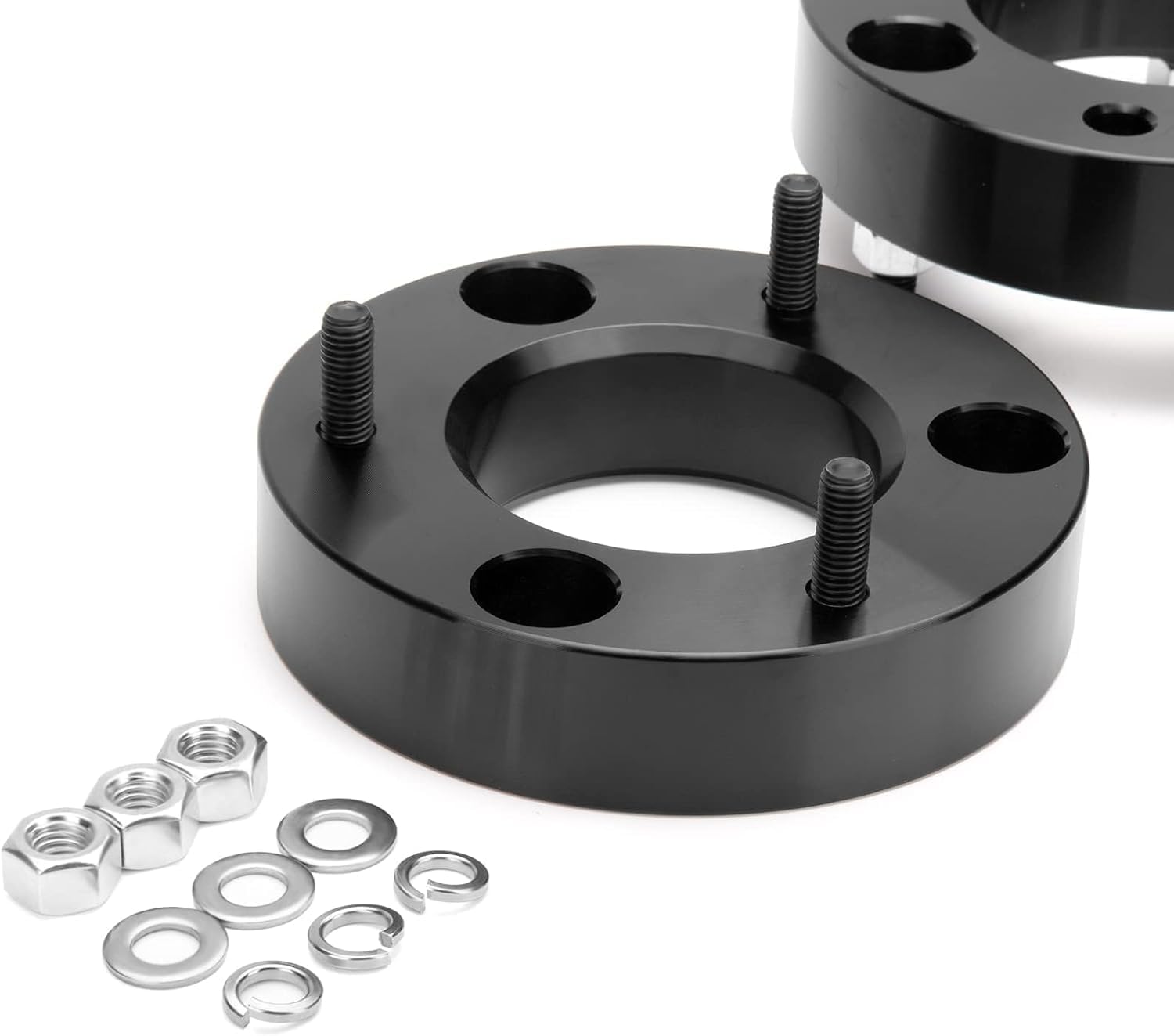 KSP 2" Silverado Leveling Lift Kits, 2in Front Suspension Lift Spacers Compatible With Chevy Silverado GMC Sierra 1500 2007-2026, 2pcs Aluminum Strut Spacers Increase 2inch Space on Pickup&Trucks