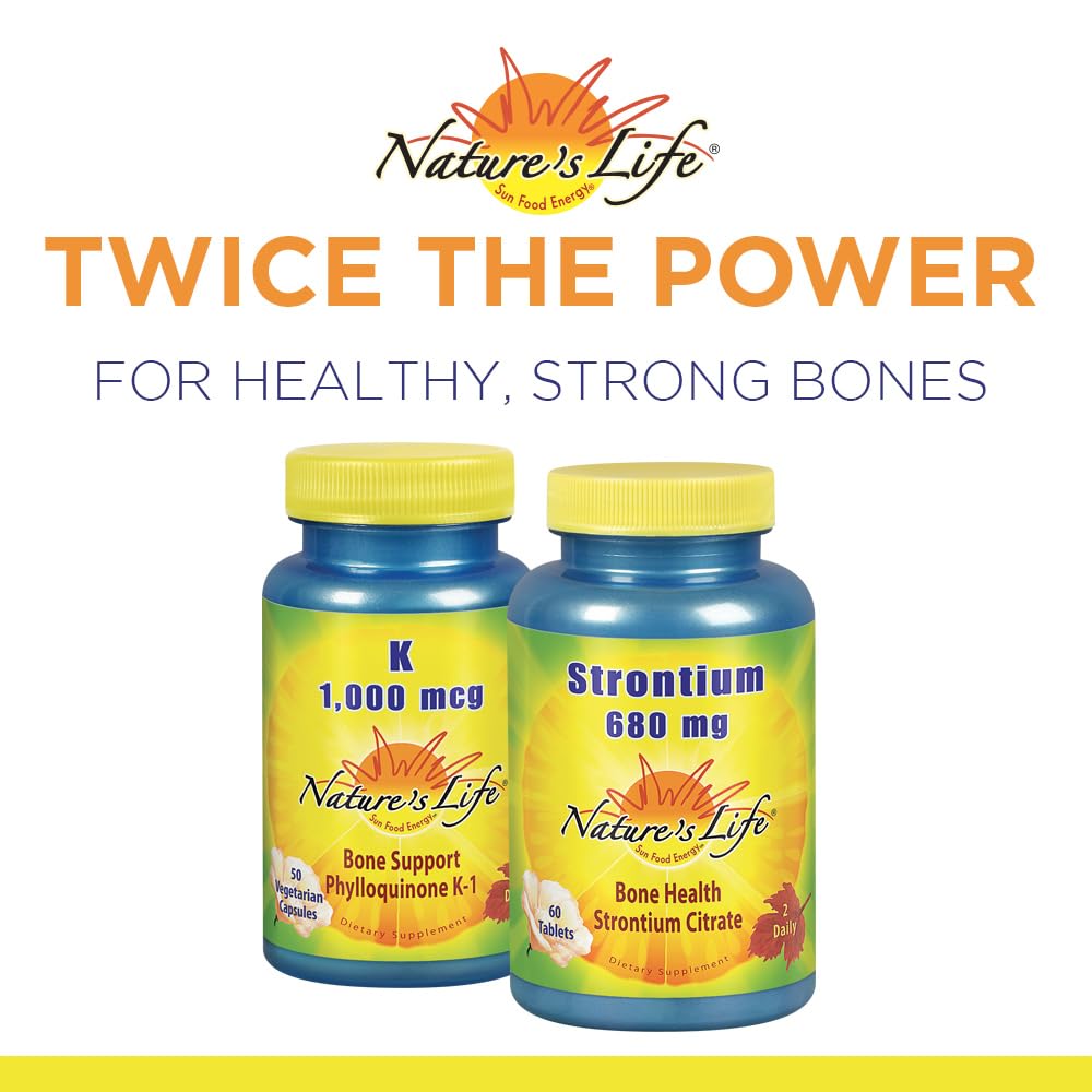 Nature's Life Vitamin K 1000mcg | Phylloquinone K-1 Supplement, Healthy Bones & Cardiovascular Support | 50CT — Amazon image 5