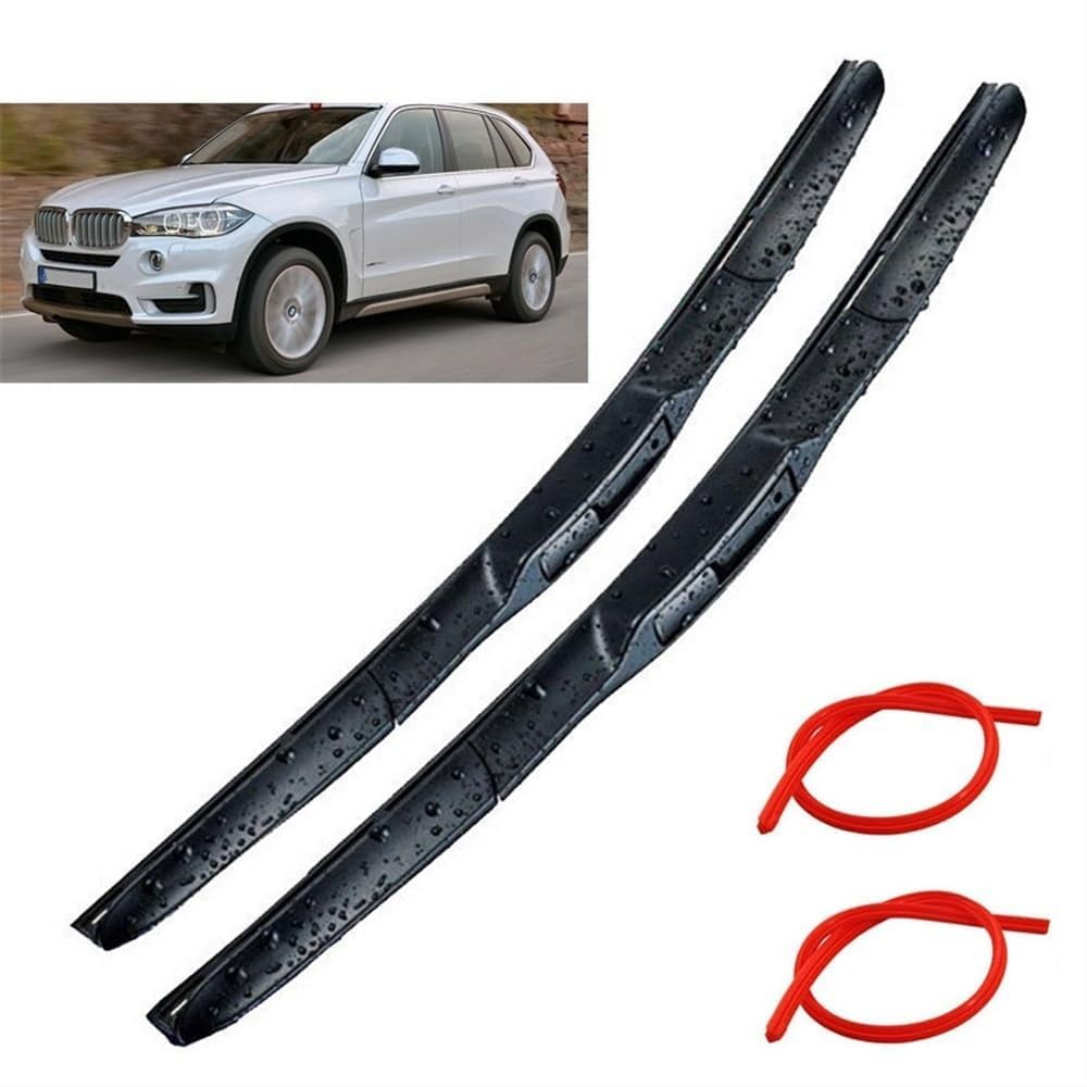 TUBIC Tergicristallo Parabrezza per BMW X5 F15 2013-2018 24"+20",Auto Anteriore e Posteriore Tergicristalli per Parabrezza Ricambio Accessori