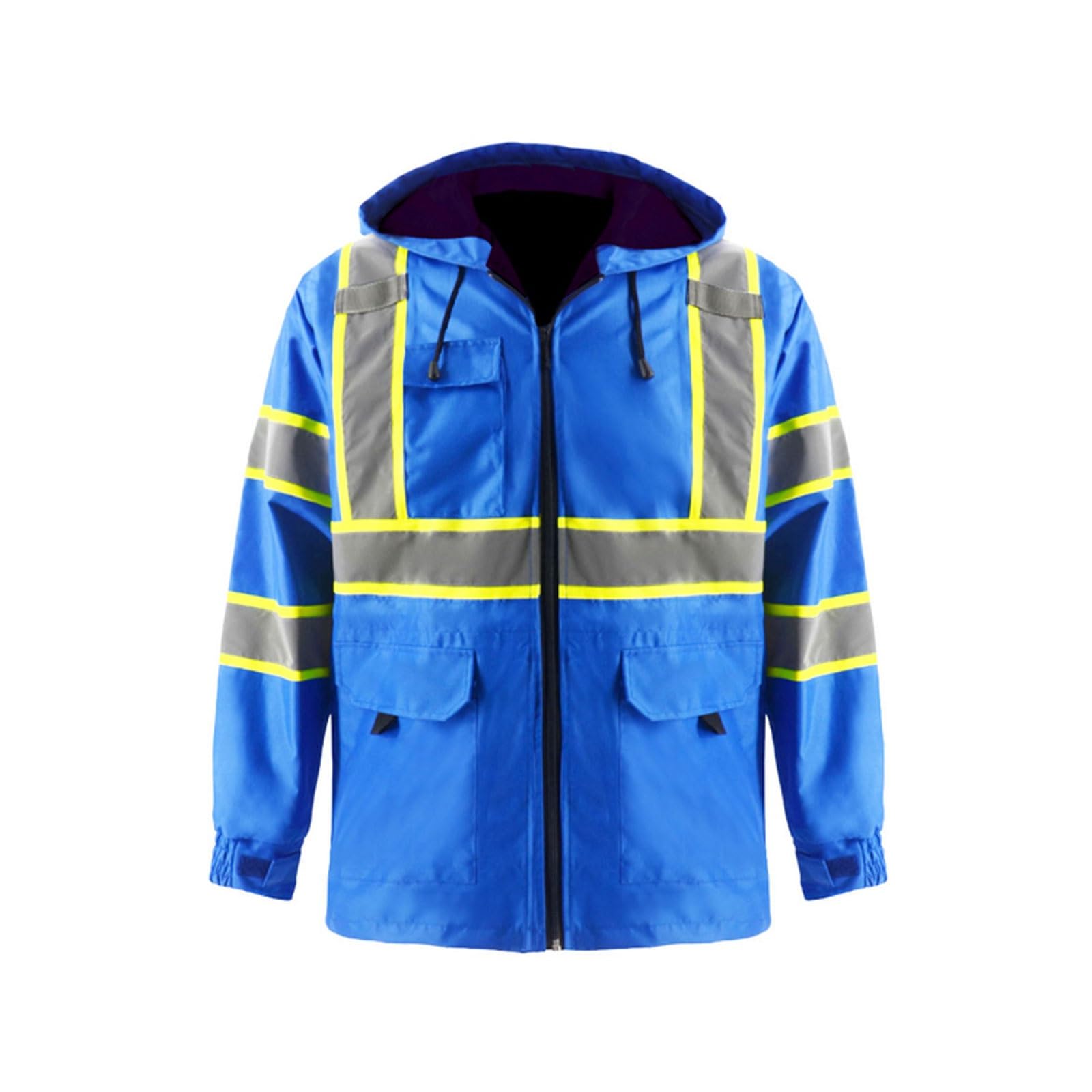 High Visibility Reflective Jacket with Fleece Liner, Warm Safety Work Jacket for Women & Girls, Multiple Pockets chaleco reflectante