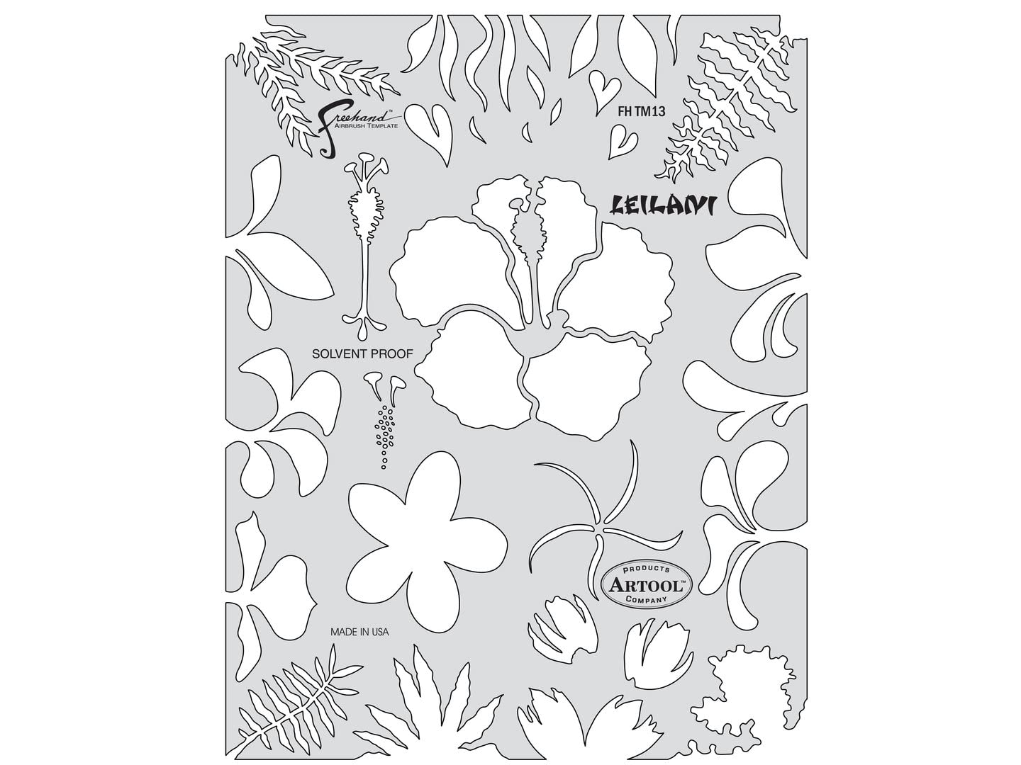 Artool Freehand Airbrush Templates, Tikki Master- Leilani