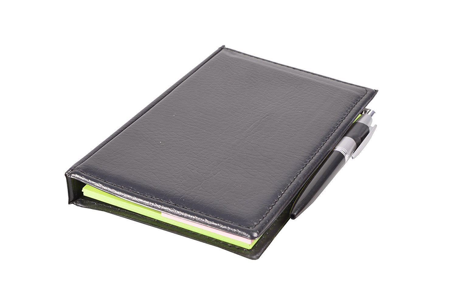 COI Memo Note Pad Organizer | Diary Style To-Do List Planner with Sticky Notes, Clip Holder & Pen | Desk & Office Organizer Notebook (Neon) 3