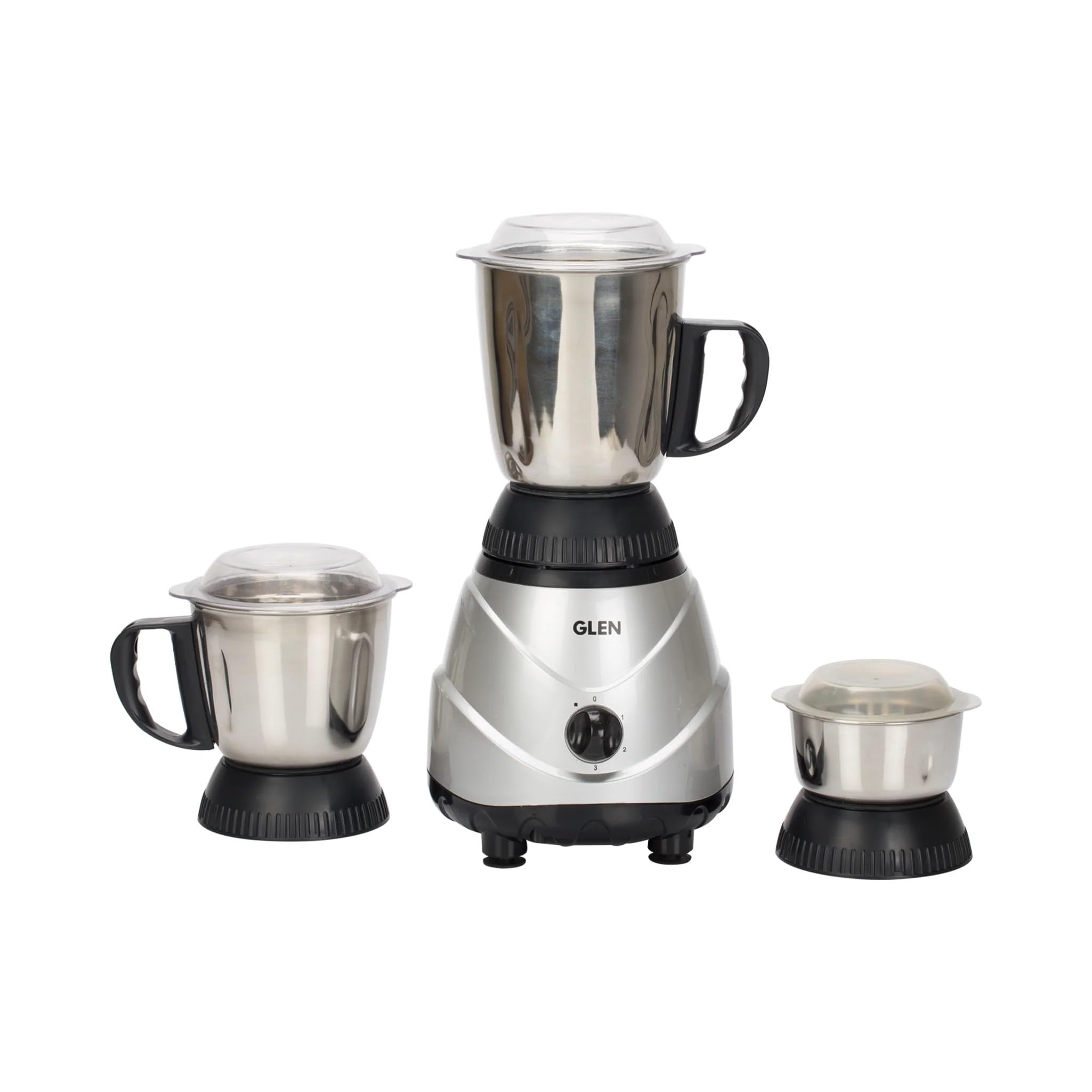 Glen Mixer Grinder 750W 100% Copper motor, 3 Stainless Steel Liquidiser, Grinder, Chutney Jars - Silver (4022 PLAT)-picture-43