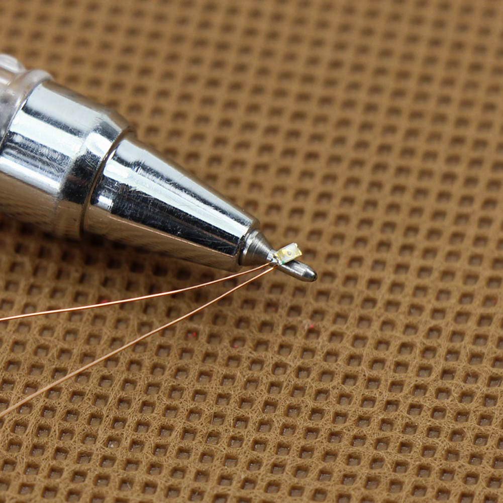 Evemodel 20 STK. vorgelötet Micro 0,1mm Kupfer Kabel Rot SMD Led 0603 Neu C0603R-20-EU - 5