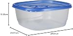 Glad GladWare XL Square Food Storage Containers with Lock Tight Lids, BPA-Free Family Size Plastic Containers for Leftovers, Meal Prep, and Freezer Storage, Dishwasher Safe, 104 Oz, 3 Count