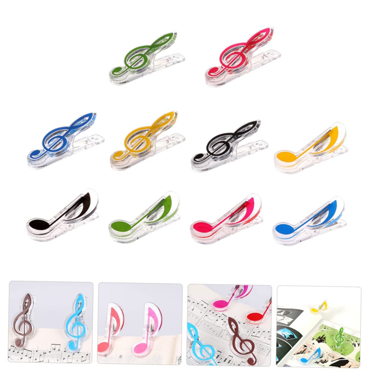 40pezzi Clip Per Spartiti Per Clip Per Note Colori Spartiti Per Pianoforte e