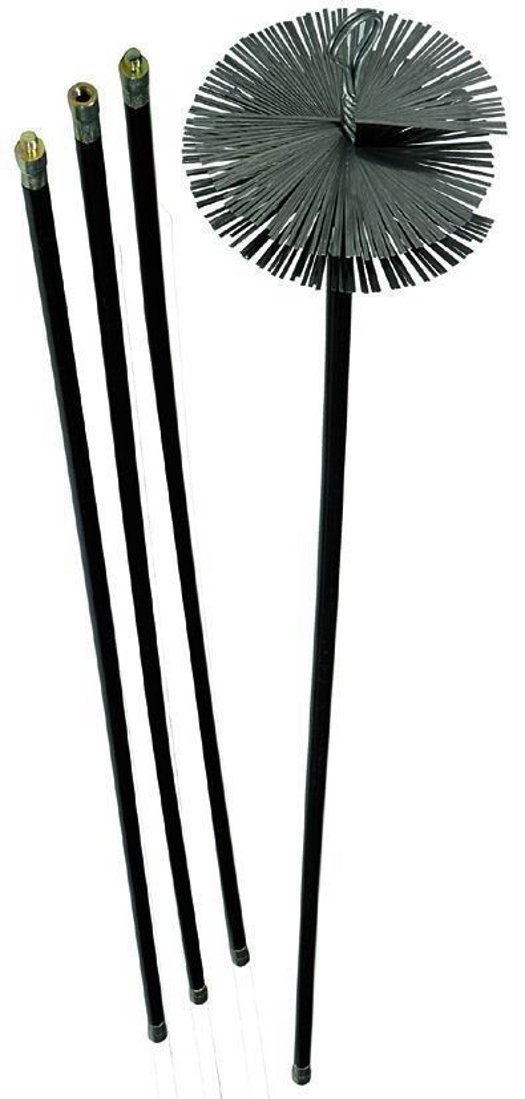 Kit Spazzacamino Vigor Blinky 40840-20 - 6 Canne Da 140cm Per Pulizia Camini | Diametro 20cm - Foto 3