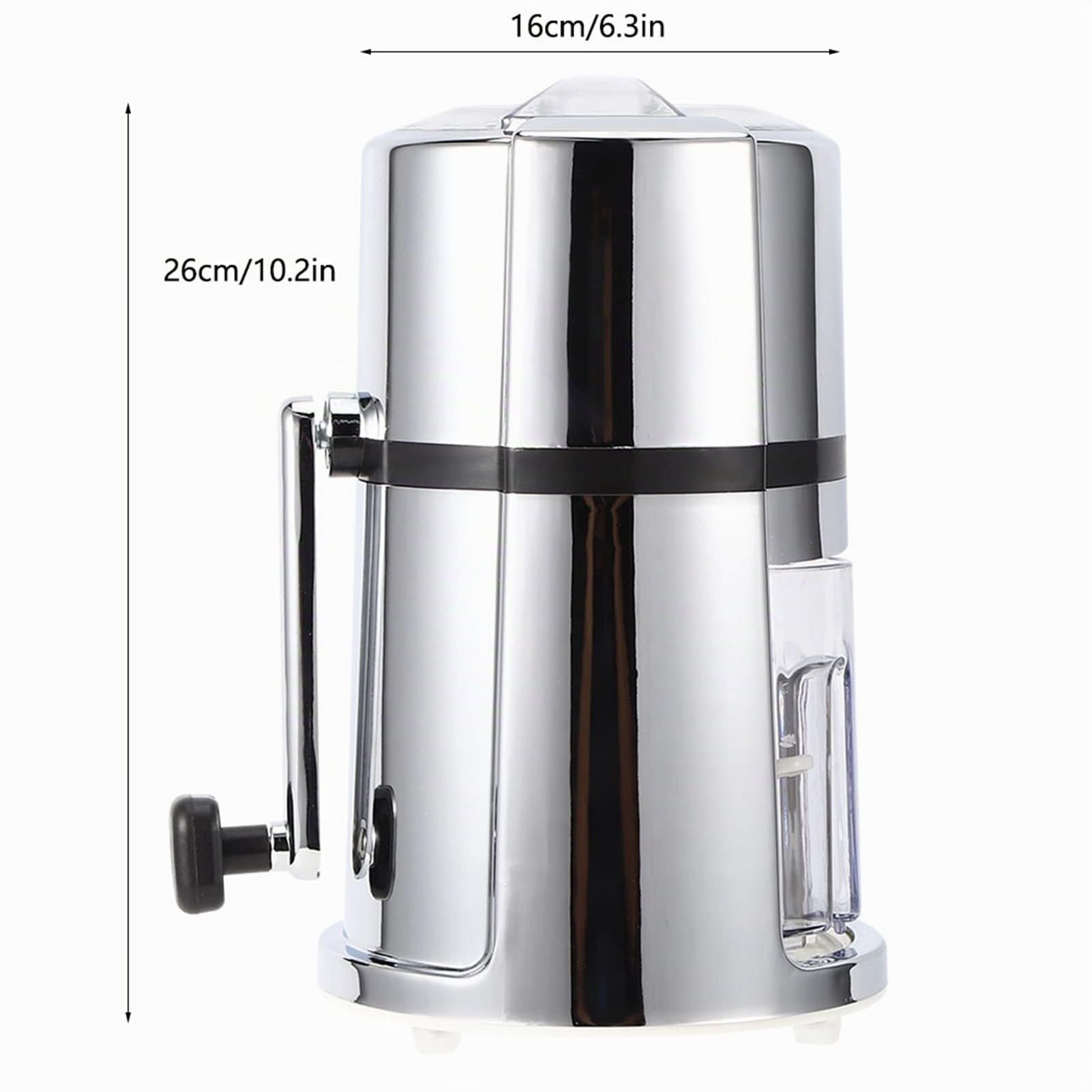 Crushed ice Maker,Handheld Eiscrusher, Eiszerkleinerer und Crushed Eismaschine Eiszerkleinerer Handheld Crushed Eiszerkleinerer mit Edelstahlklinge Eiszerkleinerer, Kunststoff und Edelstahl
