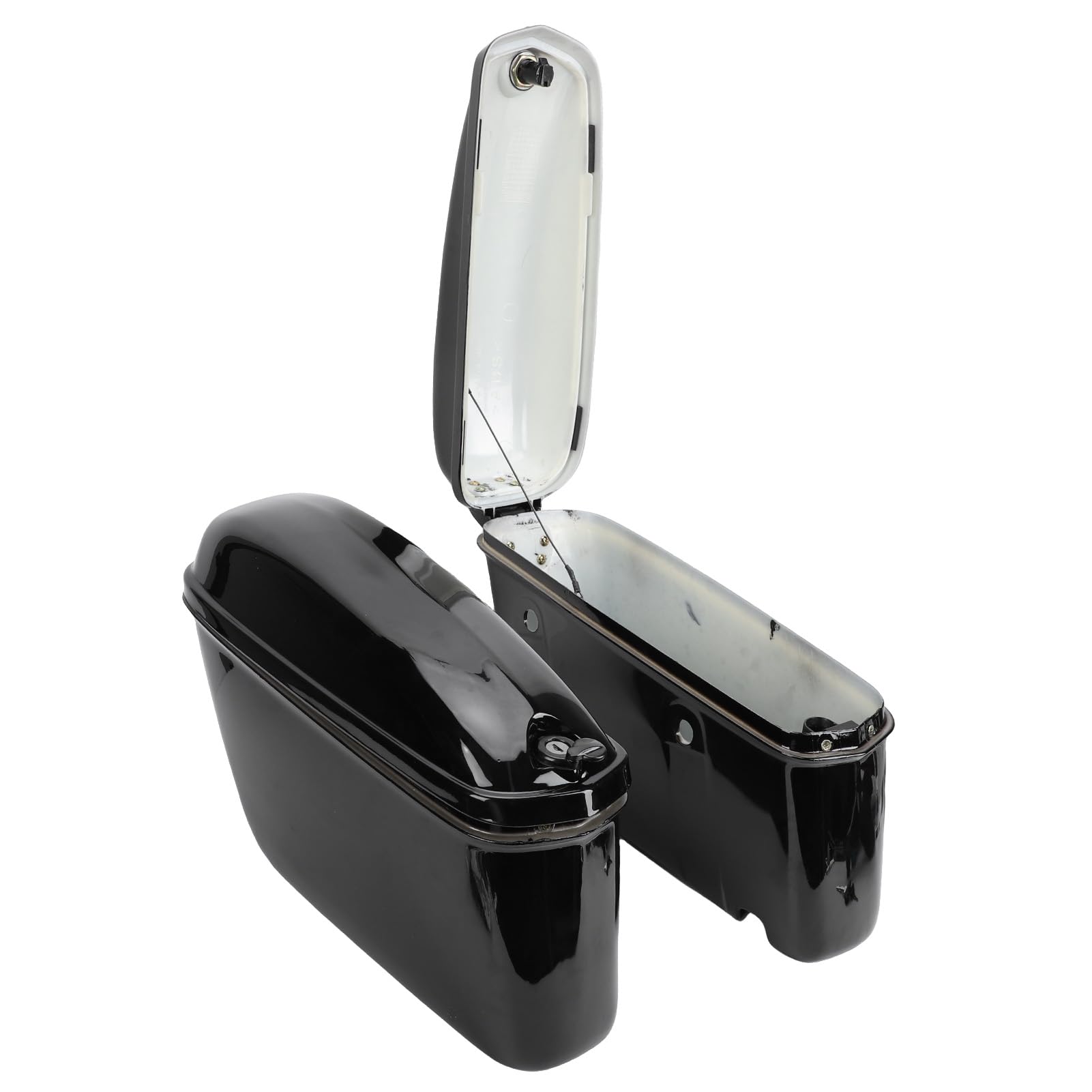 Borse Laterali Moto Rigide ABS 22L, Valigie Sella Bloccabili per