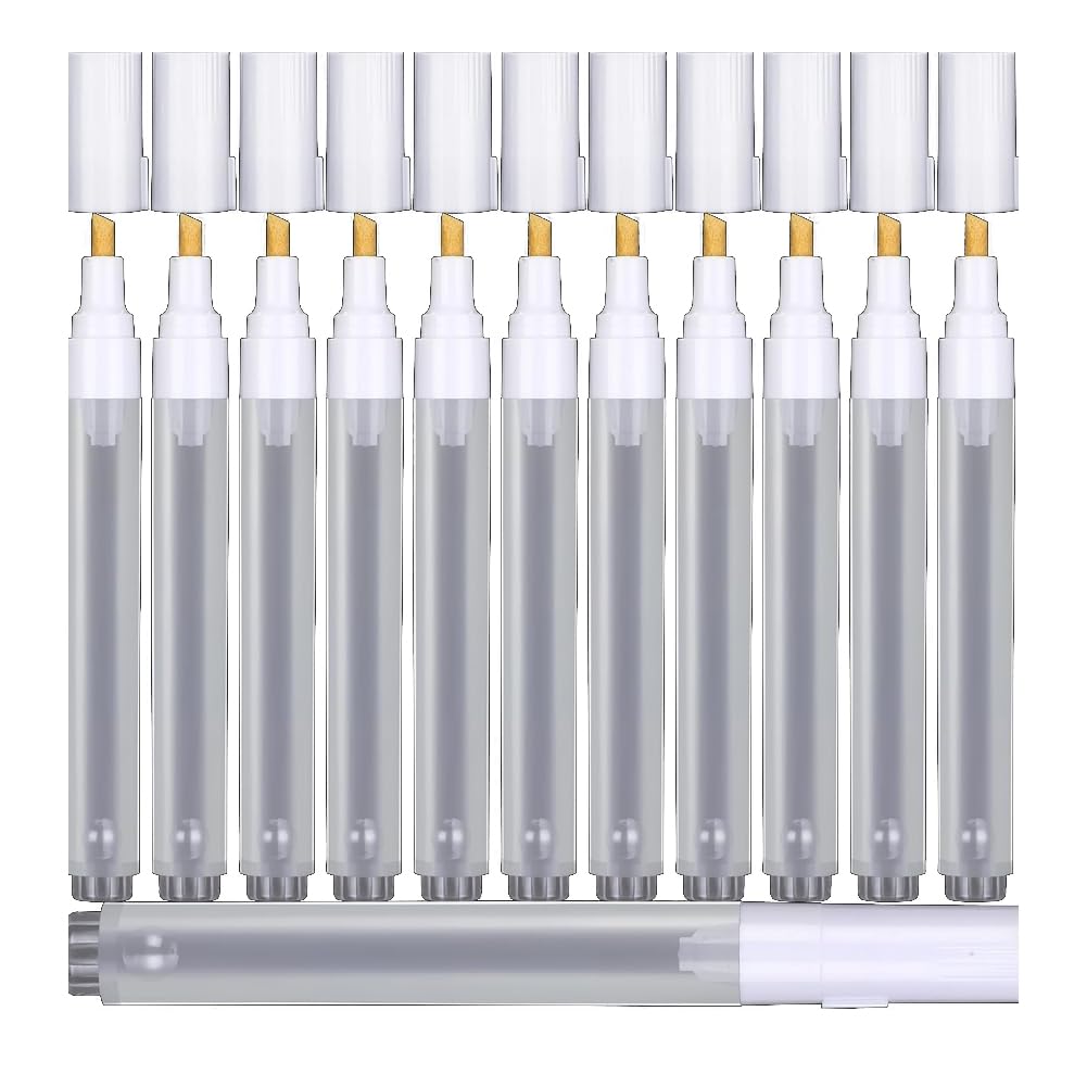 Nachfüllbare Acrylfarbenmarker 6 mm - 50 Stück Leere Malstifte mit 3 Ml Pipette für Tintenhandwerk A