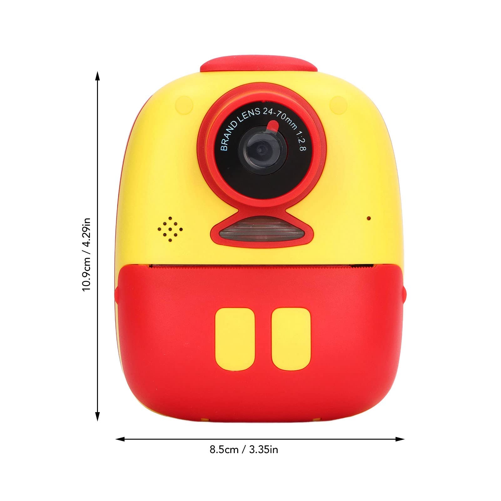 Camera istantanea, telecamera per bambini, stampa istantanea, USB Charge 10x Magnificazione LED LED Video Light Registrazione per bambini con penne, per la famiglia dei